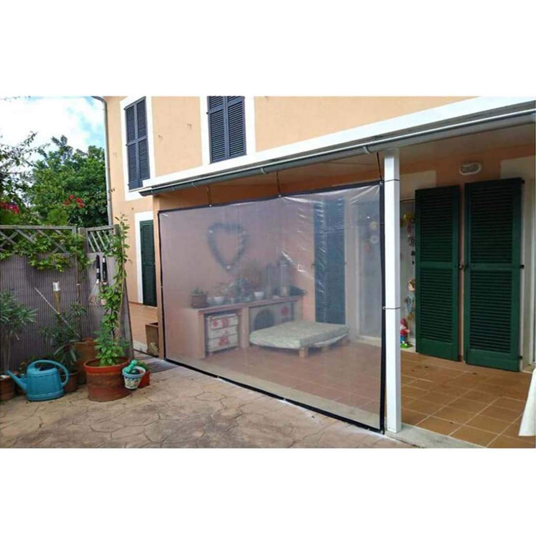 Heavy Duty Waterproof Clear Poly Tarps 16'X26' - 5 Mil Thick Tarpaulin with Reinforced Metal Grommets - Multipurpose Protective Cover for Nursery, Greenhouse, Garden, Camping, Construction & Outdoor Use