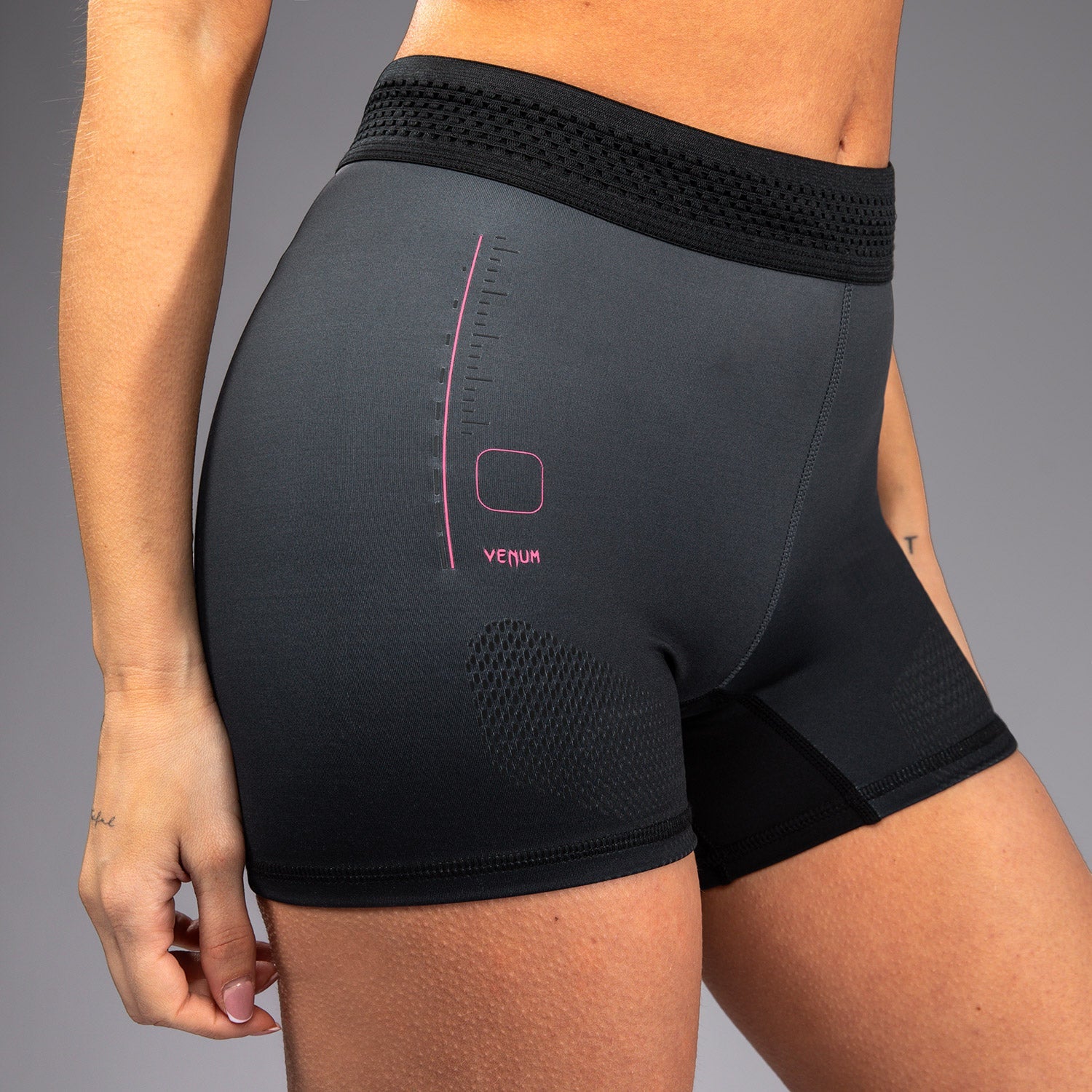 Venum Tactical XT Vale Tudo MMA Shorts - Black/Storm Grey - Premium Fightwear for MMA, BJJ & Combat Sports Training