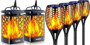 TomCare Solar Torch Lights Outdoor - Waterproof Flickering Flame Solar Lights for Garden, Patio, Yard - Perfect for Pathway, Deck, Landscape Lighting & Backyard Decor
