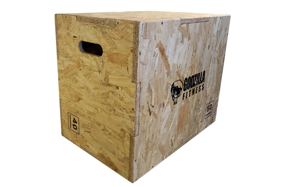 Warrior 3-in-1 Adjustable Wooden Plyometric Jump Box for CrossFit, Home Gym & Workout Training - Perfect for HIIT, Strength Exercises & Fitness Training