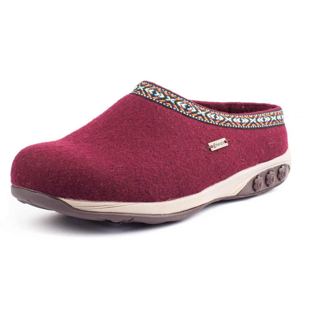 Heather Women's Wool Clog Slippers - Cozy Indoor/Outdoor House Shoes for Winter Comfort & Warmth - Perfect for Home, Office & Relaxation