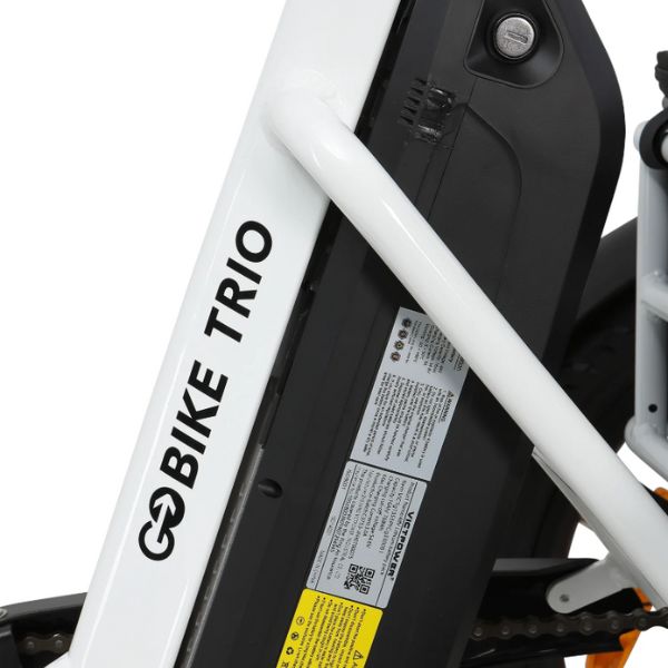 Go Bike TRIO Crossover Lightweight Foldable Electric Tricycle for Adults - 250W Motor, 20MPH, 30-50 Mile Range - Perfect for Commuting, Urban Travel & Senior Mobility