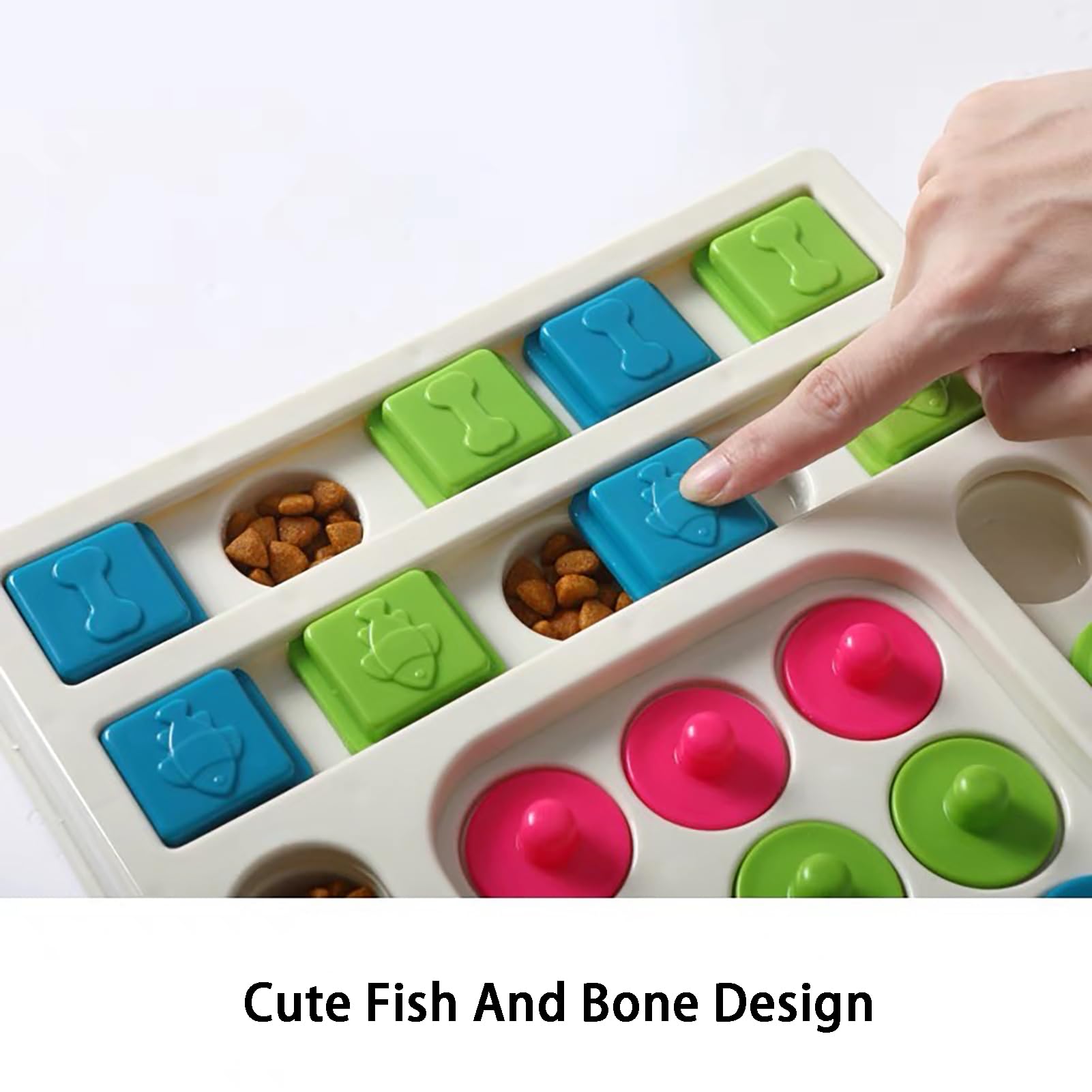 Interactive Cat Puzzle Feeder Toy - Slow Feeder Maze for Bored Indoor Cats - Fun Food Dispensing Game for Kittens & Adult Cats - Perfect for Mental Stimulation & Preventing Overeating