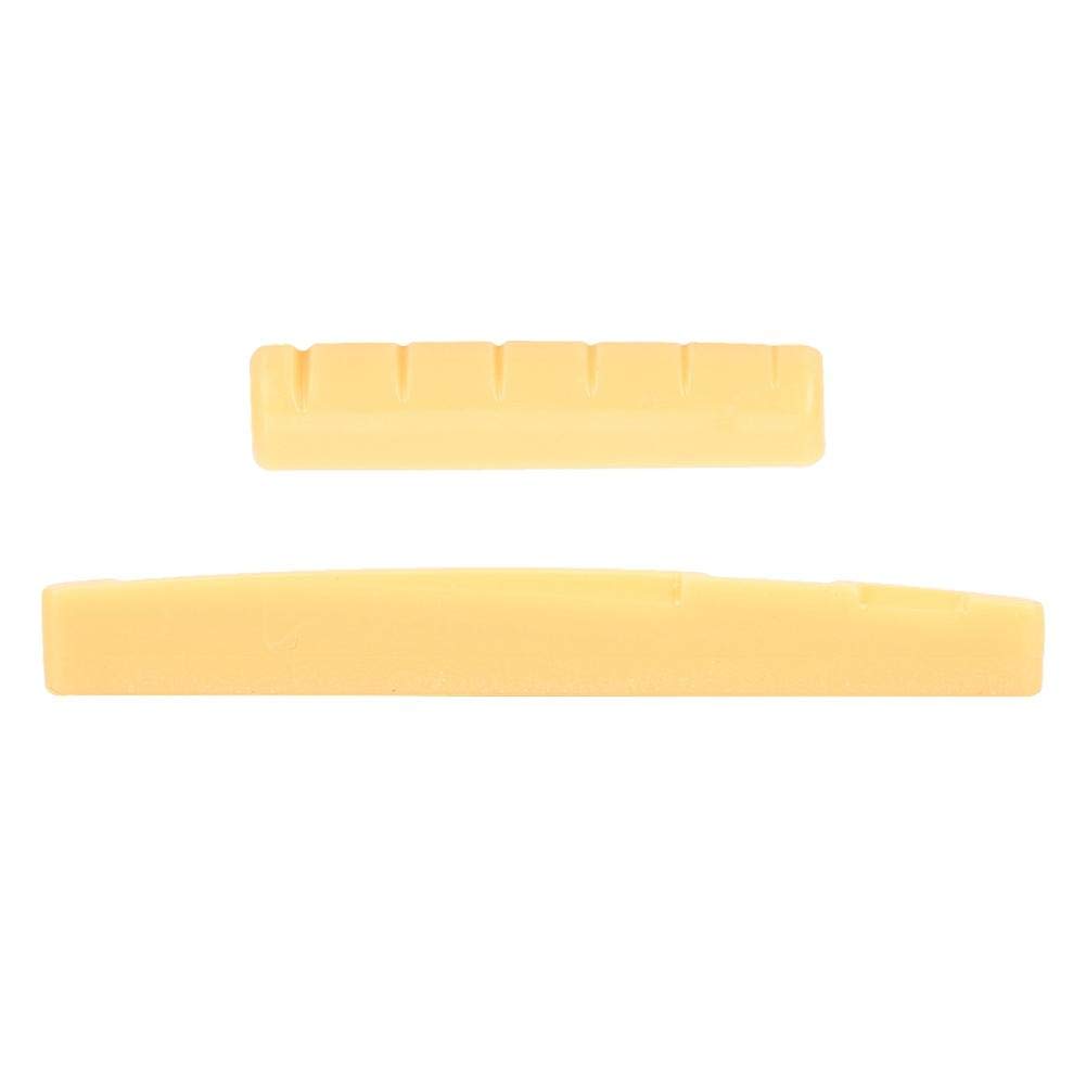 Premium Guitar Saddle Pins & Nut Set - Durable Plastic Replacement for Acoustic & Folk Guitars - Perfect for Guitar Maintenance, Repair & DIY Upgrades - Ideal for Musicians & Guitar Lovers
