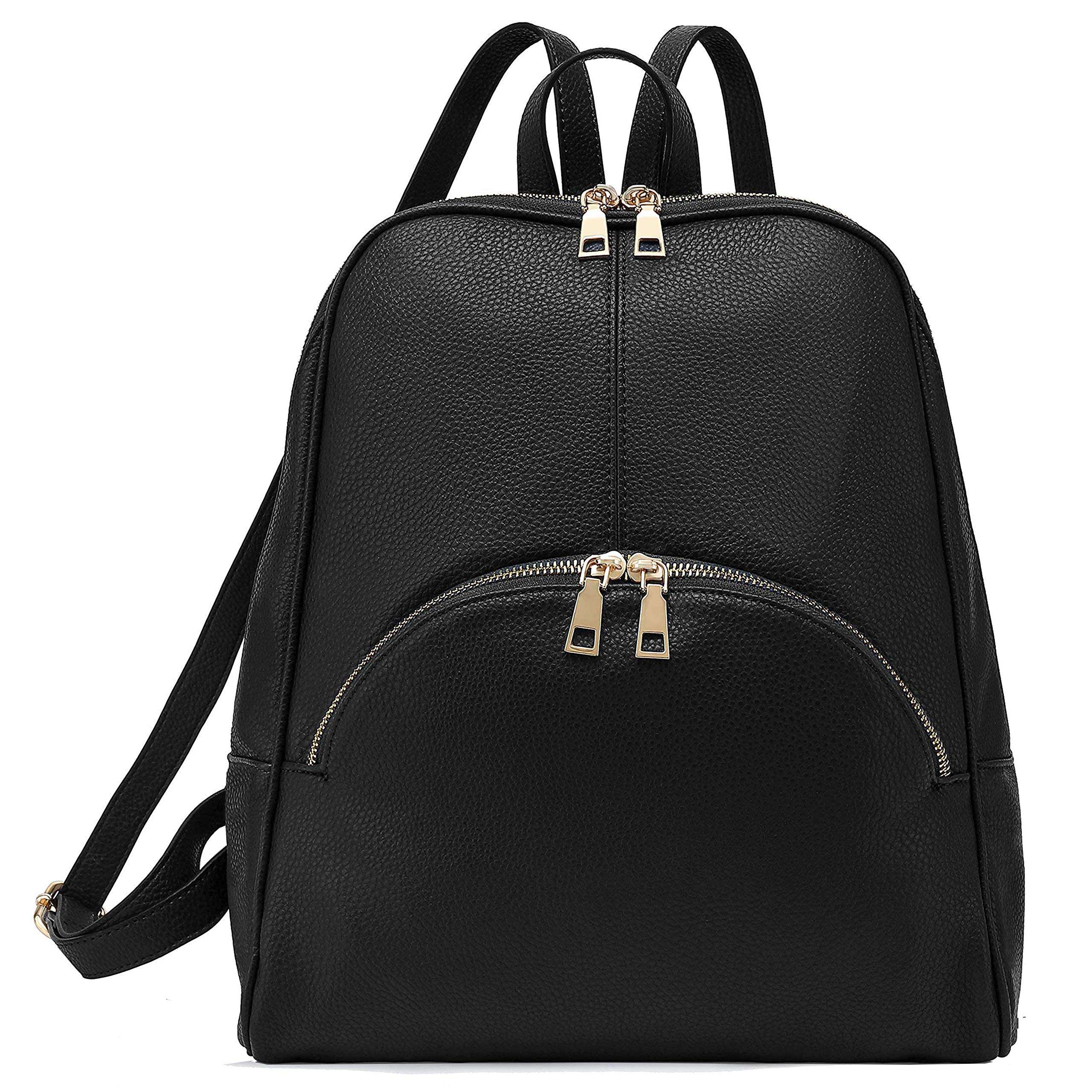 SCARLETON Women's Mini Backpack Purse with Top Handle - Stylish Travel Backpack for Work, School & Daily Use - Black (H160801)