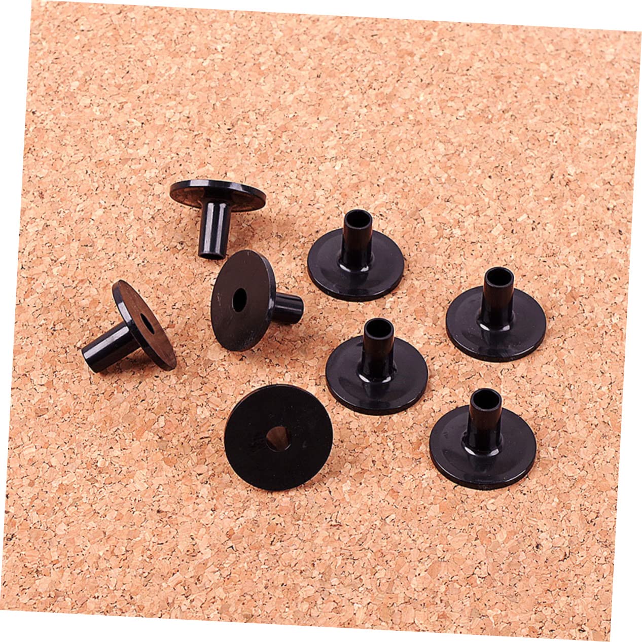 8 Pack Black Plastic Drum Cymbal Stand Sleeves - Easy Replacement Parts for Drum Set Accessories | Perfect for Live Performances, Studio Recording & Drum Maintenance