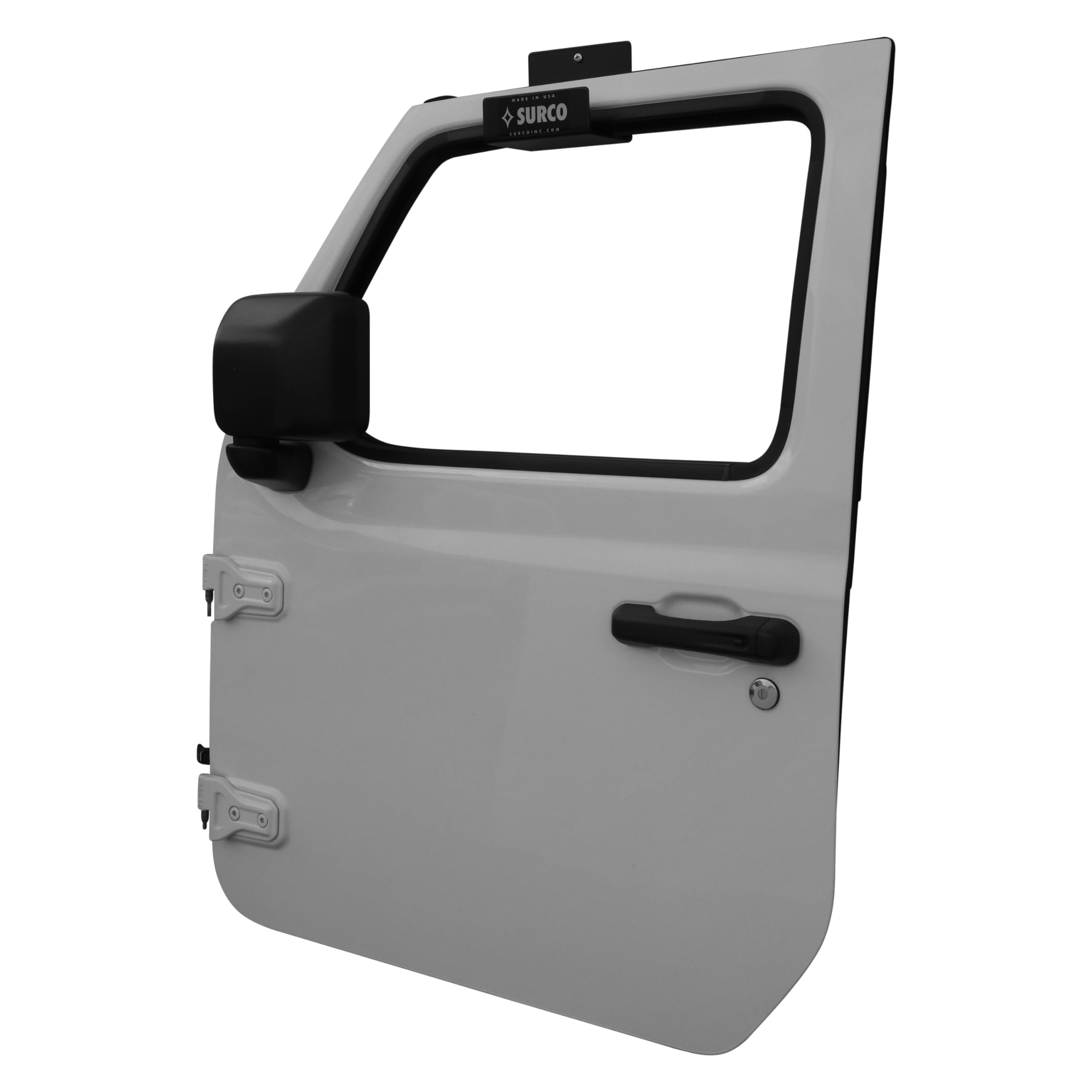 Surco DH1000 Wall Mount Door Storage Hangers for Jeep Wrangler YJ TJ JK JL - Heavy Duty Front & Rear Door Organizer Pair - Perfect for Garage, Off-Road Gear Storage & Jeep Accessories Organization