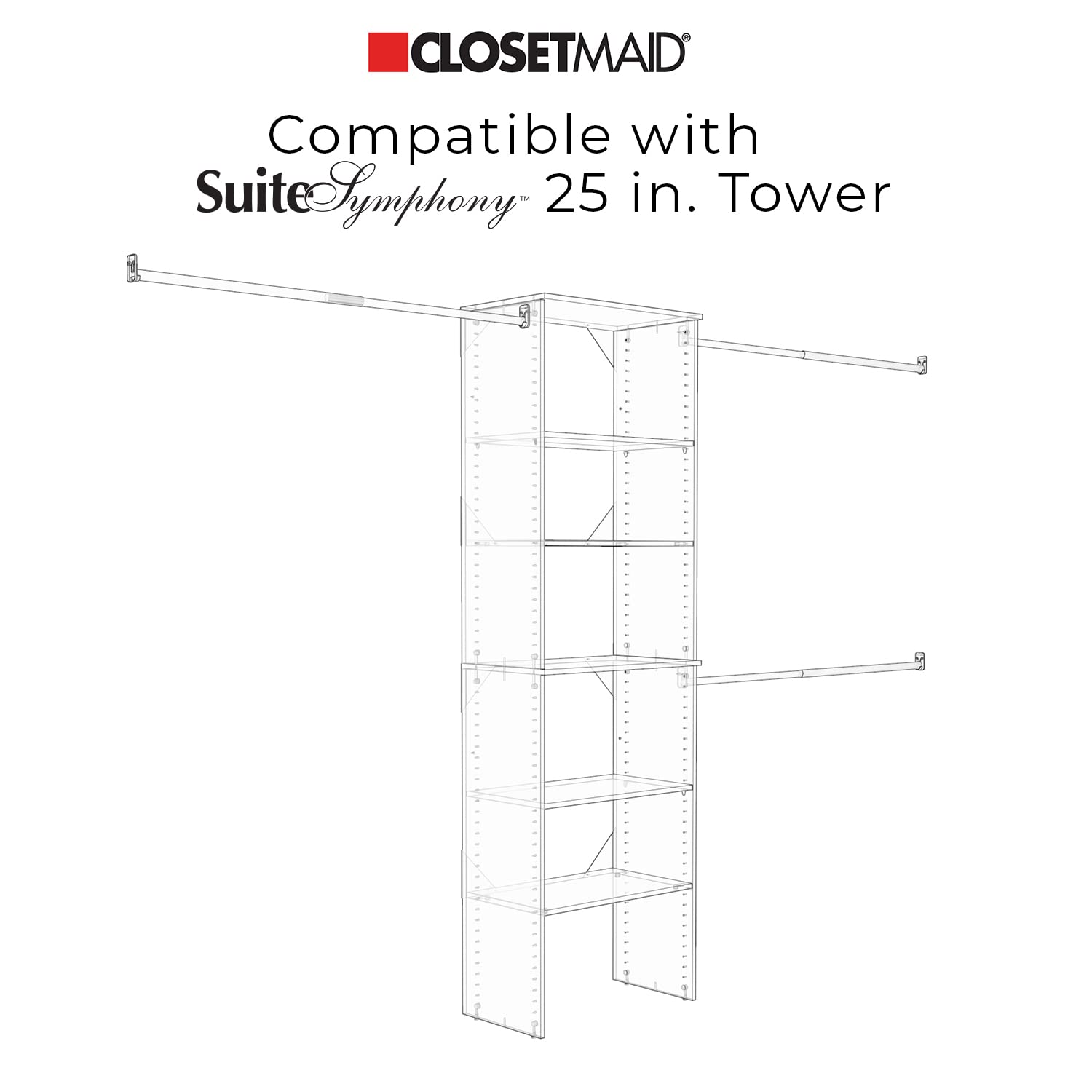 ClosetMaid SuiteSymphony Wood Closet Drawer - 25