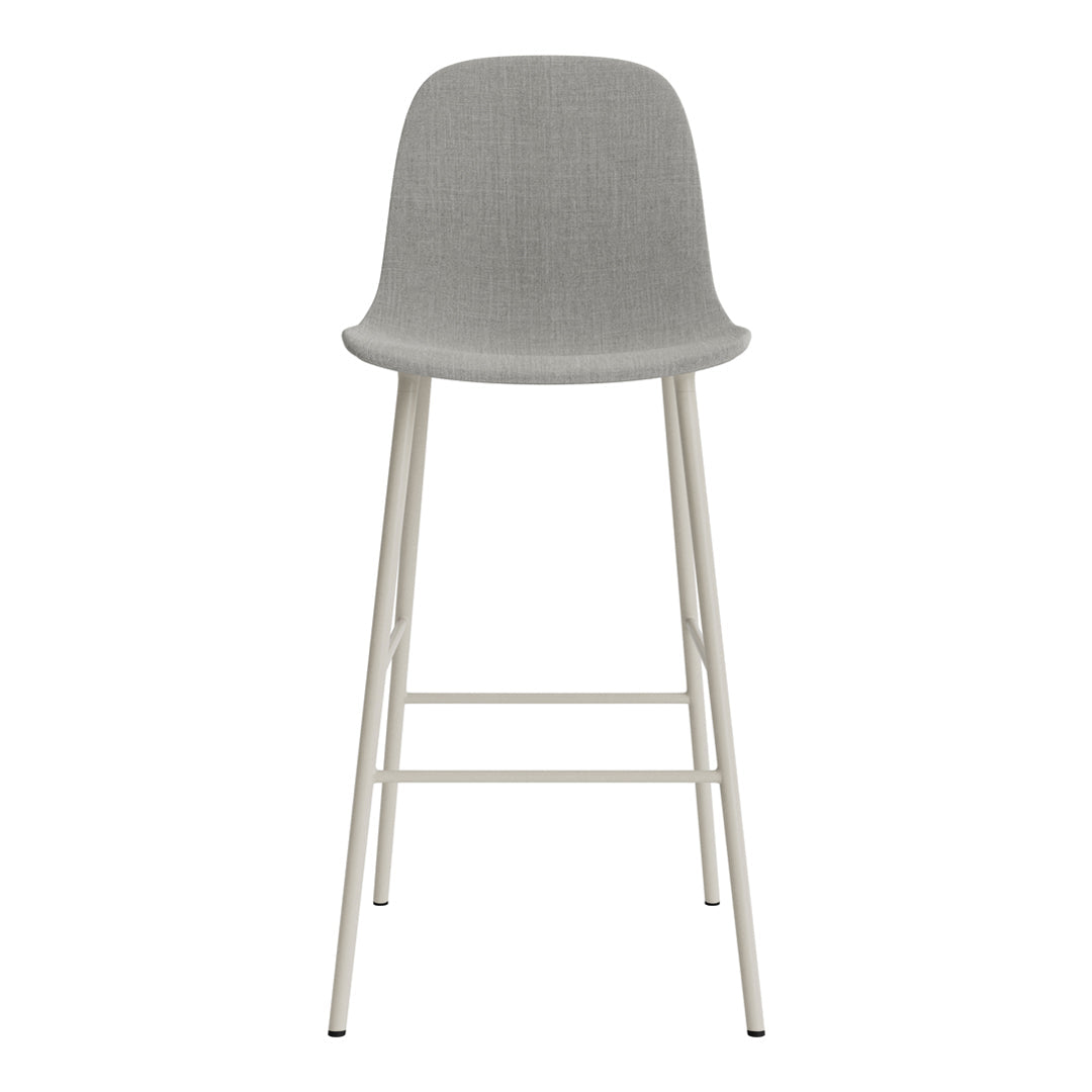 Stylish Form Bar Chair - Fully Upholstered Modern Bar Stool for Kitchen Island, Home Bar & Restaurant Use