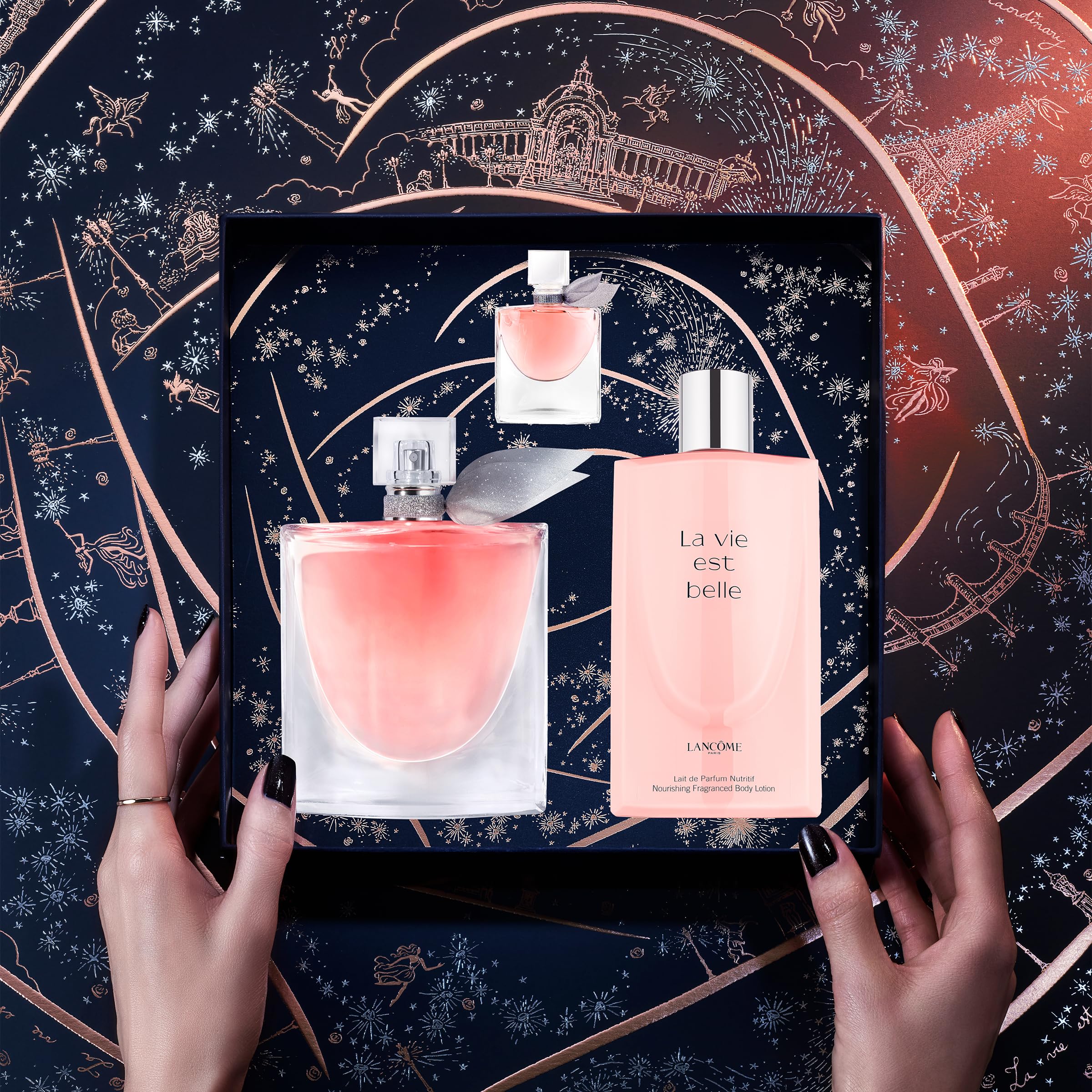 Lancôme La Vie Est Belle Inspirations Perfume Gift Set - Full Size & Mini Eau de Parfum, Scented Body Lotion - Limited Edition Floral Fragrance for Women - Perfect for Gifts, Special Occasions & Daily Wear