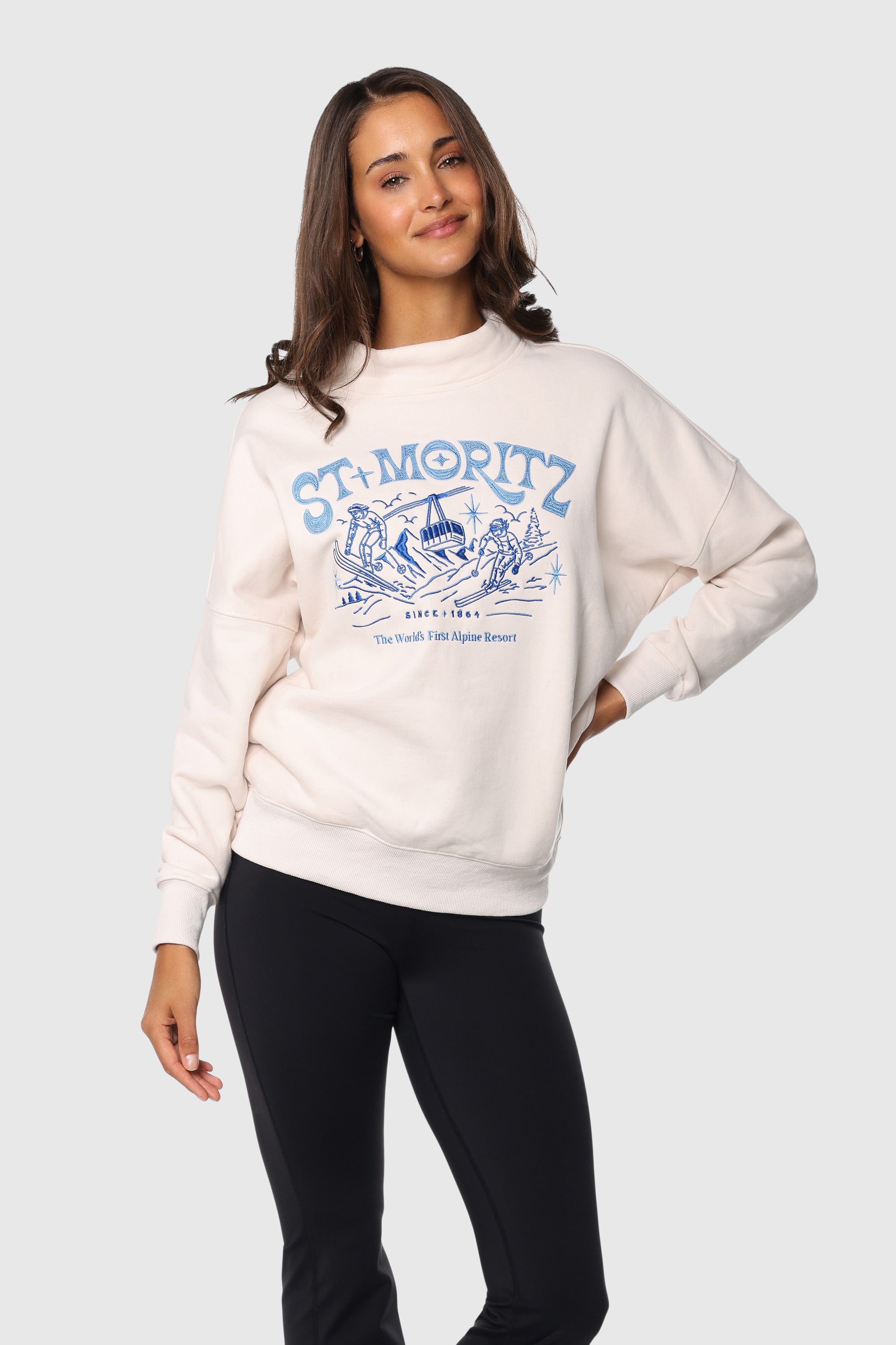 Moritz Funnel Neck Sweater - Women's Chunky Knit Turtleneck Pullover for Fall & Winter | Cozy Office Wear & Casual Outfits
