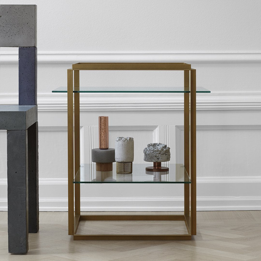 Florence Shelf Side Table - Modern End Table with Storage Shelf for Living Room, Bedroom, or Office - Perfect for Books, Plants, and Decor
