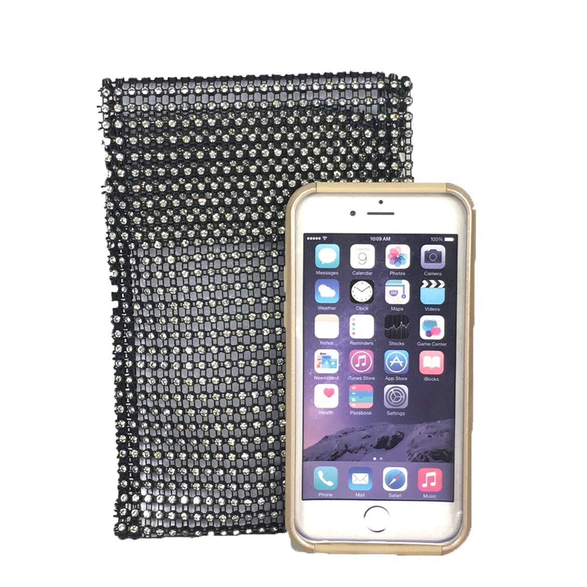 Alex Max Gala Crystal Mesh Phone Crossbody Bag - Elegant Rhinestone Shoulder Purse for Women, Perfect for Parties, Weddings & Evening Events