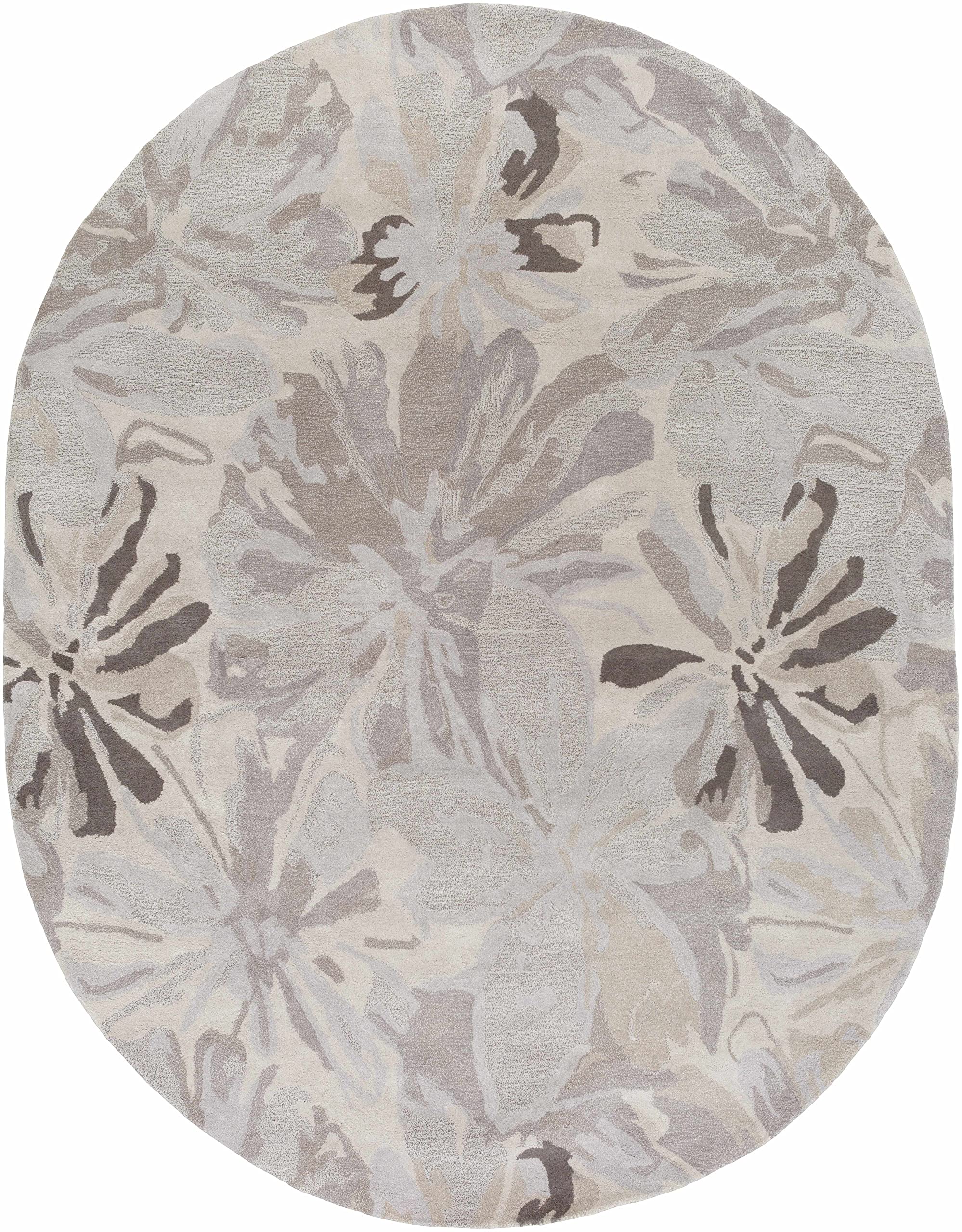 Hauteloom Ilfeld Wool Area Rug 9' x 12' - Soft Transitional Gray & Brown Handmade Rug for Living Room, Bedroom - Perfect for Cozy Home Decor & High Traffic Areas