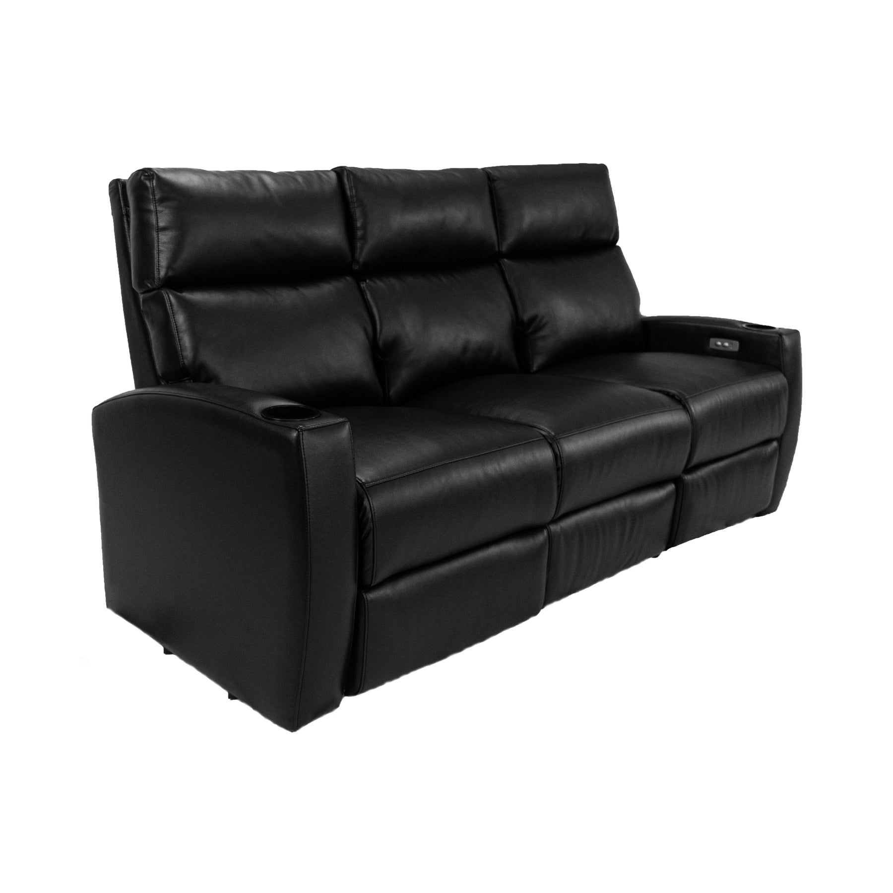 RowOne Galaxy II Recliner Theater Seating - Premium Home Cinema Sofa with Cup Holders & USB Charging | Perfect for Movie Nights & Gaming Setup