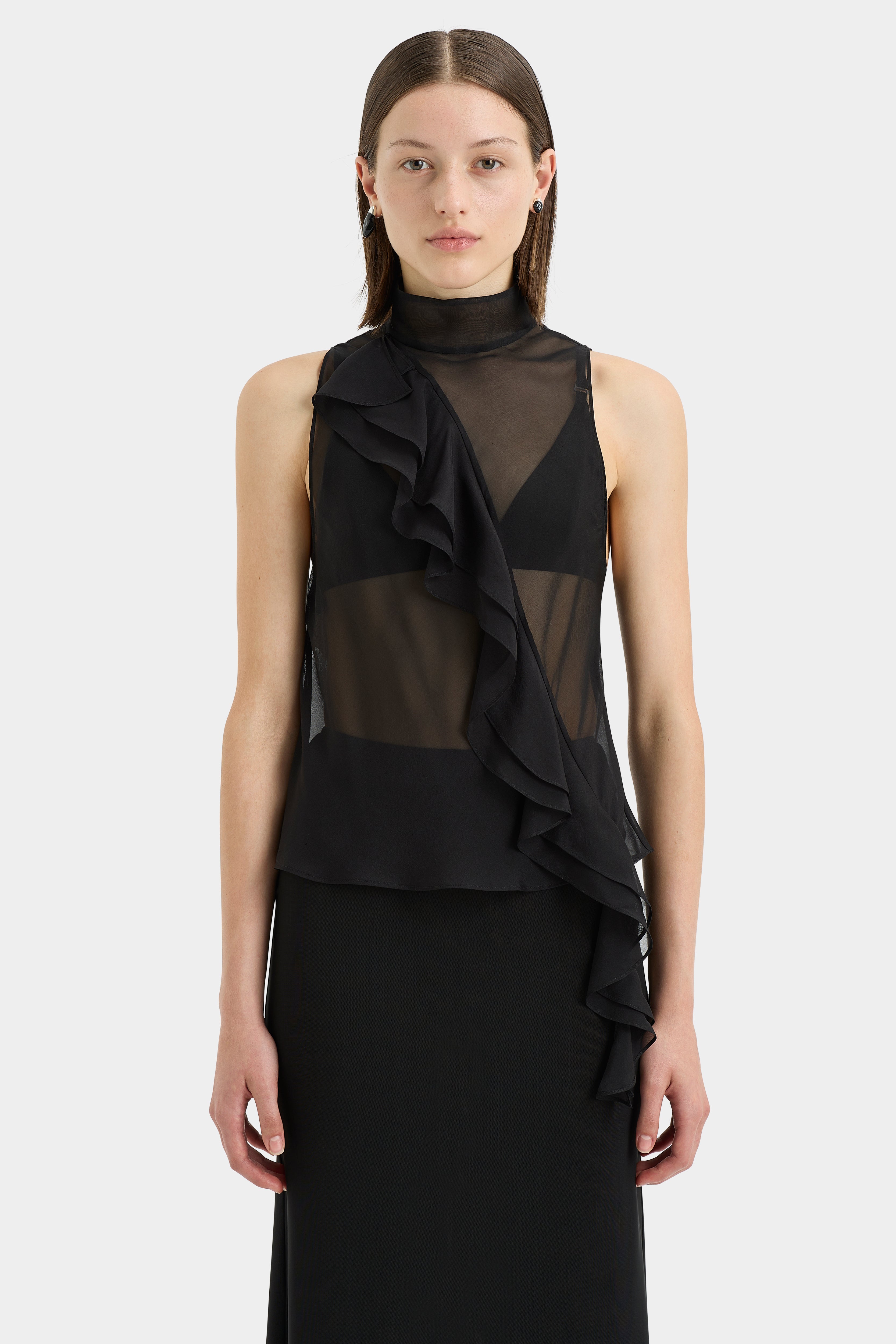 Sage Cascade Top for Women - Soft & Comfortable Casual Blouse - Perfect for Work, Date Night & Everyday Wear