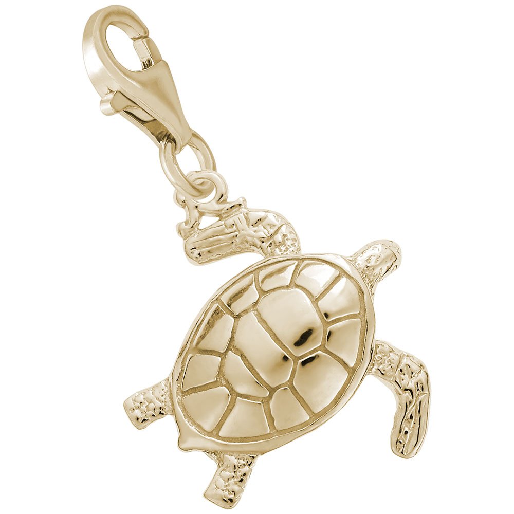 Tortoise Charm Pendant with Lobster Claw Clasp - Jewelry Making Supplies for DIY Bracelets & Necklaces - Perfect for Handmade Gifts, Boho Style Accessories