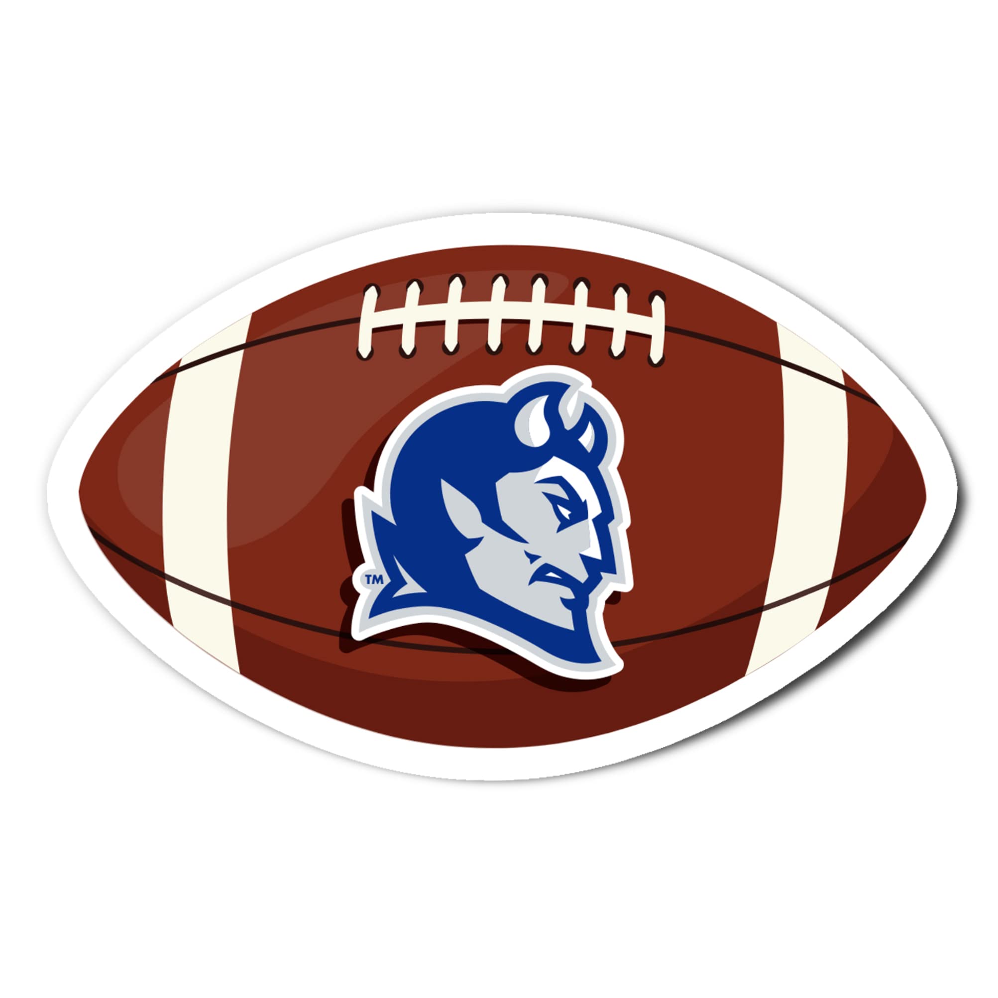 CCSU Blue Devils Football Logo Vinyl Decal Sticker - Desert Cactus Design for Laptop, Water Bottle, Car & Scrapbook | Perfect for College Fans, School Spirit & DIY Crafts