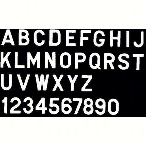 Bernard Engraving PS30WJ - 3 Inch White Letter Stickers for DIY Crafts, Labeling, and Home Organization - Perfect for Scrapbooking, School Projects, and Office Use
