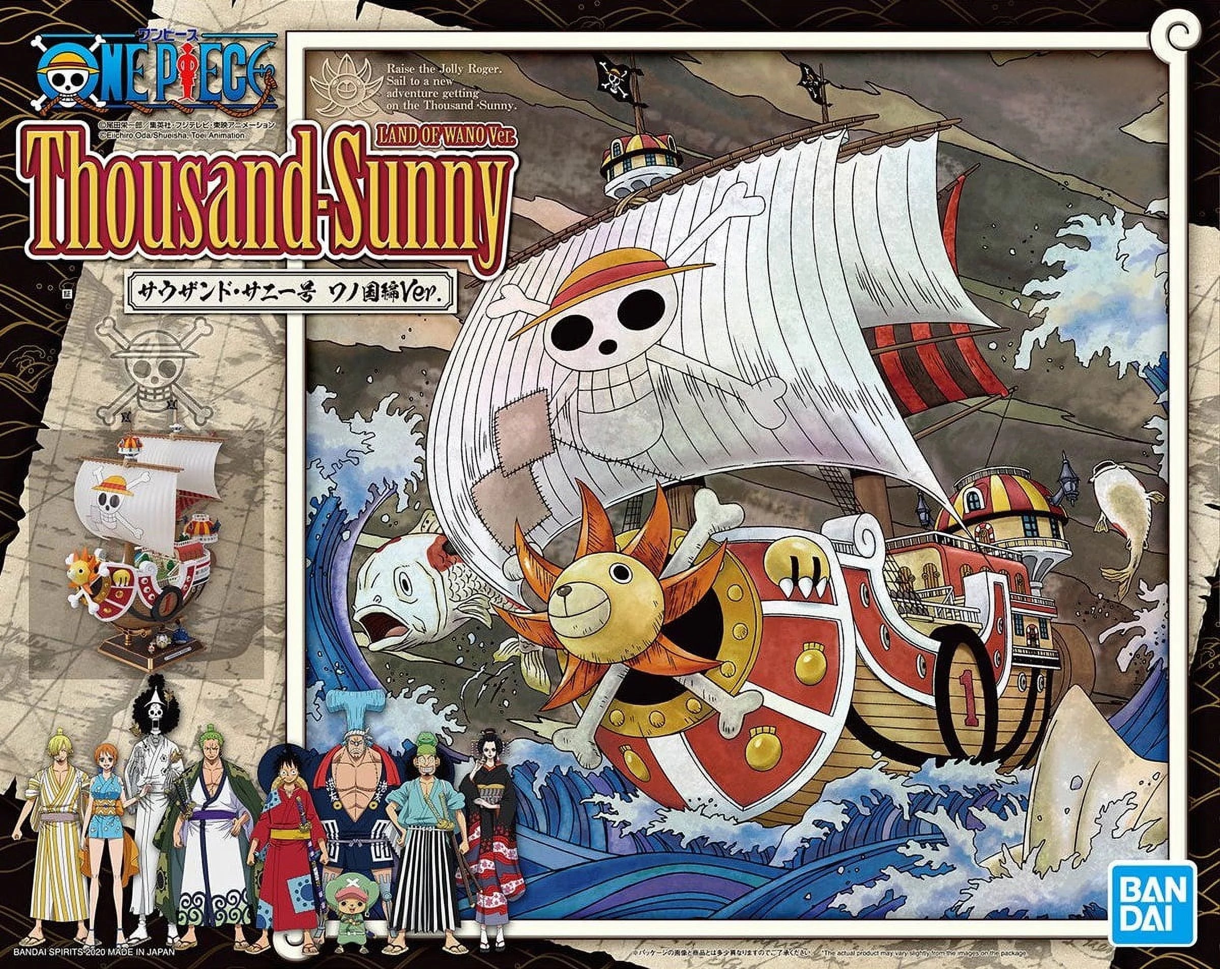 Bandai One Piece Thousand Sunny Wano Country Version Model Kit - Sailing Ship Collection for Anime Fans & Collectors | Perfect for Display, Gifts & Cosplay Props