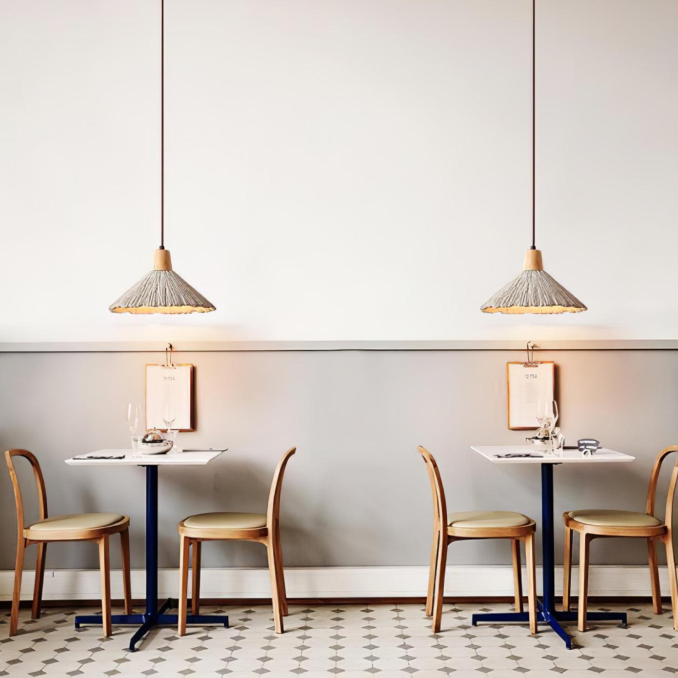 Modern Concrete Pleated Pendant Light - Industrial Style Ceiling Lamp for Kitchen Island, Dining Room & Bedroom Lighting