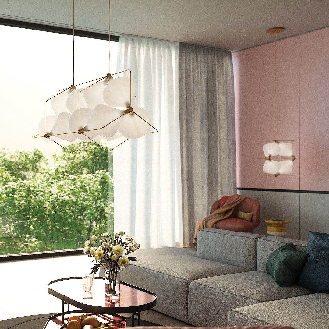 Stylish Clover Pendant Lamp - Modern 4-Leaf Clover Design Ceiling Light Fixture for Kitchen Island, Dining Room & Bedroom Decor