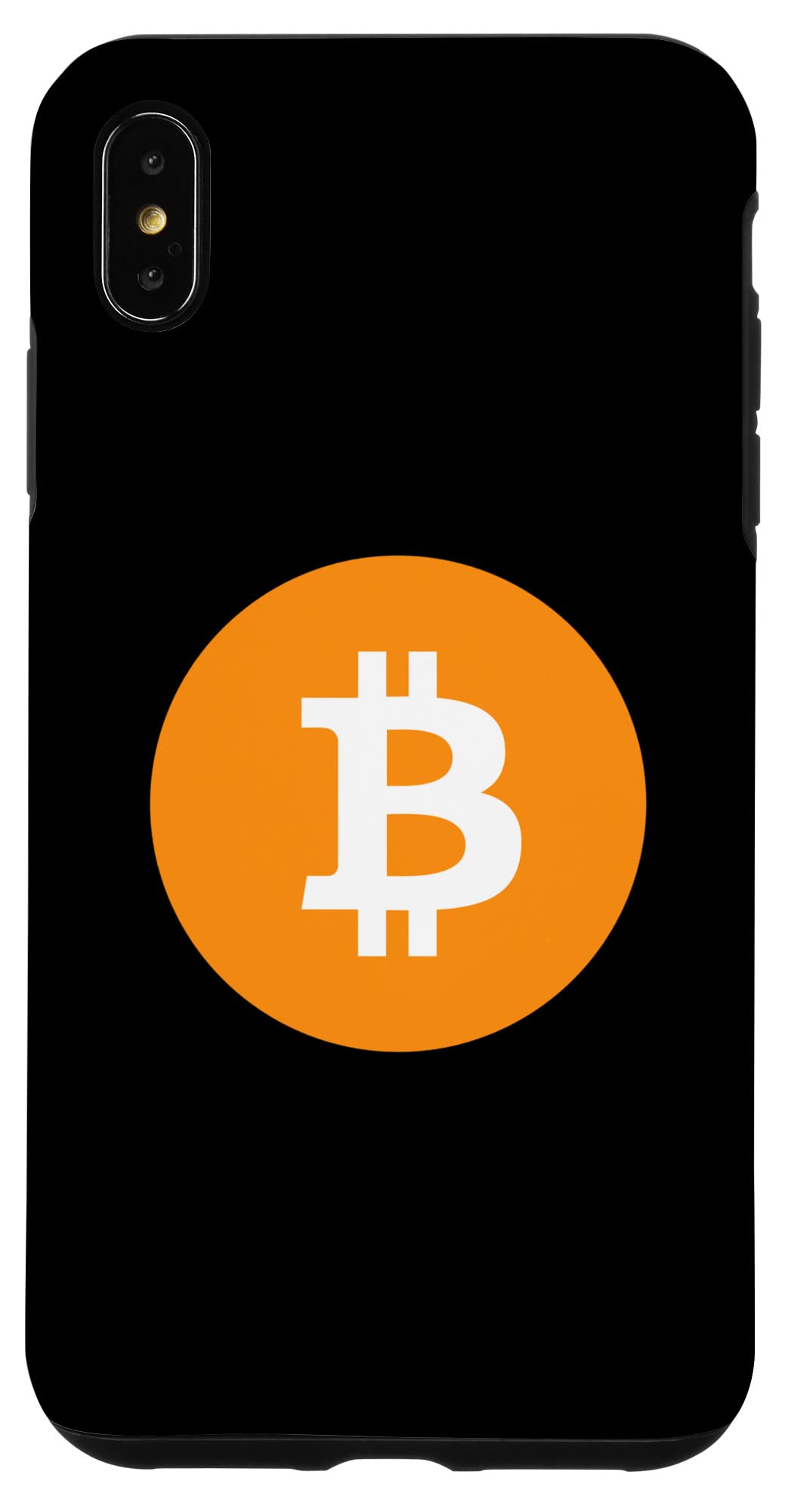 iPhone XS Max Bitcoin Case with Classic BTC Logo - Stylish Protective Cover for Crypto Enthusiasts & Tech Lovers