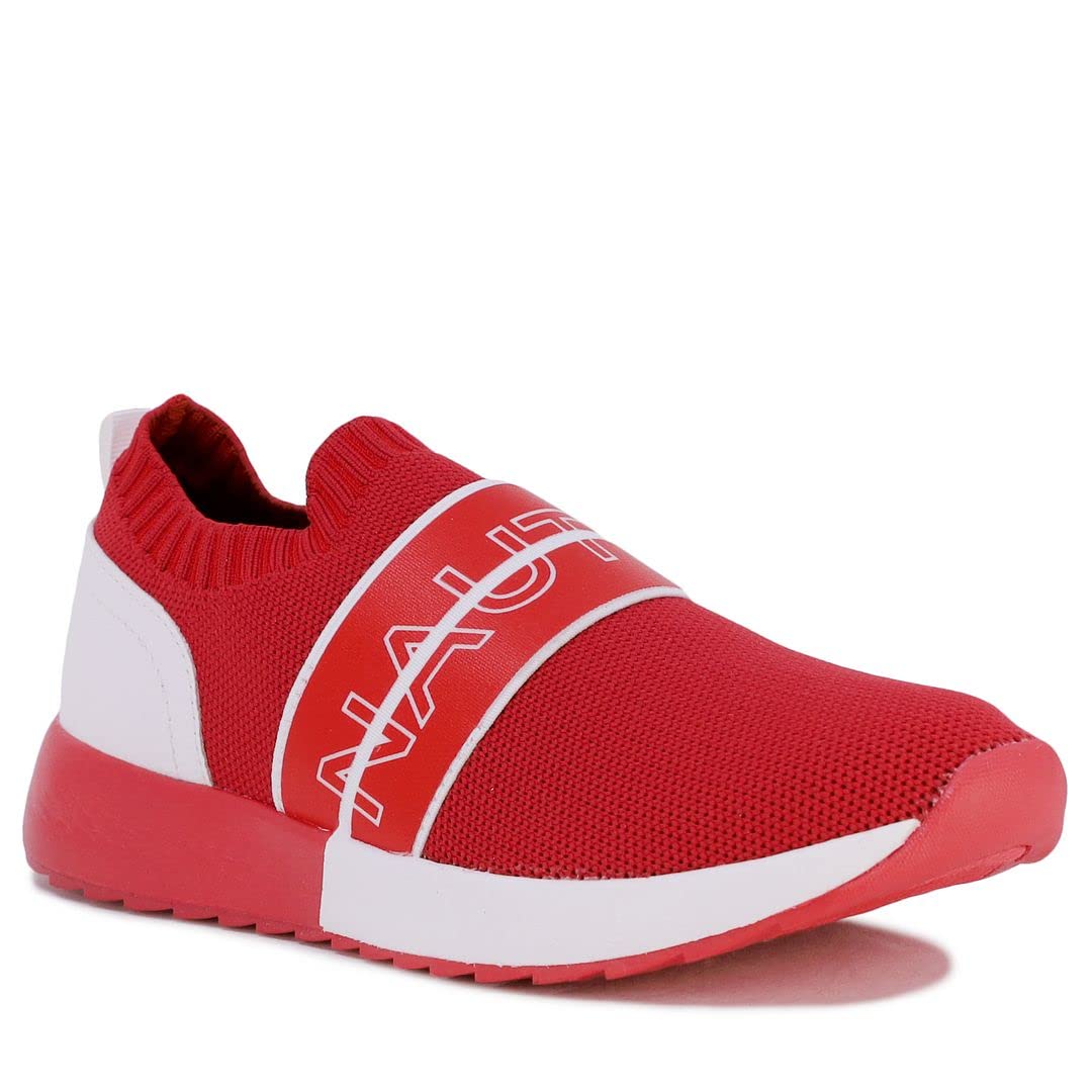 Nautica Women's Slip-On Sneakers - Comfortable Running Shoes for Jogging, Walking & Casual Wear | Lightweight & Breathable Fashion Sneakers for Everyday Use
