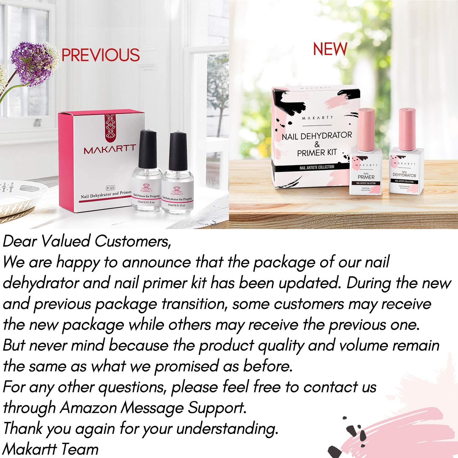 Makartt Light Pink Poly Nail Gel Kit - 50ML Nail Gel with Dehydrator & Primer Liquid for Professional Nail Art | Perfect for Salon, Home Manicures & DIY Nail Designs