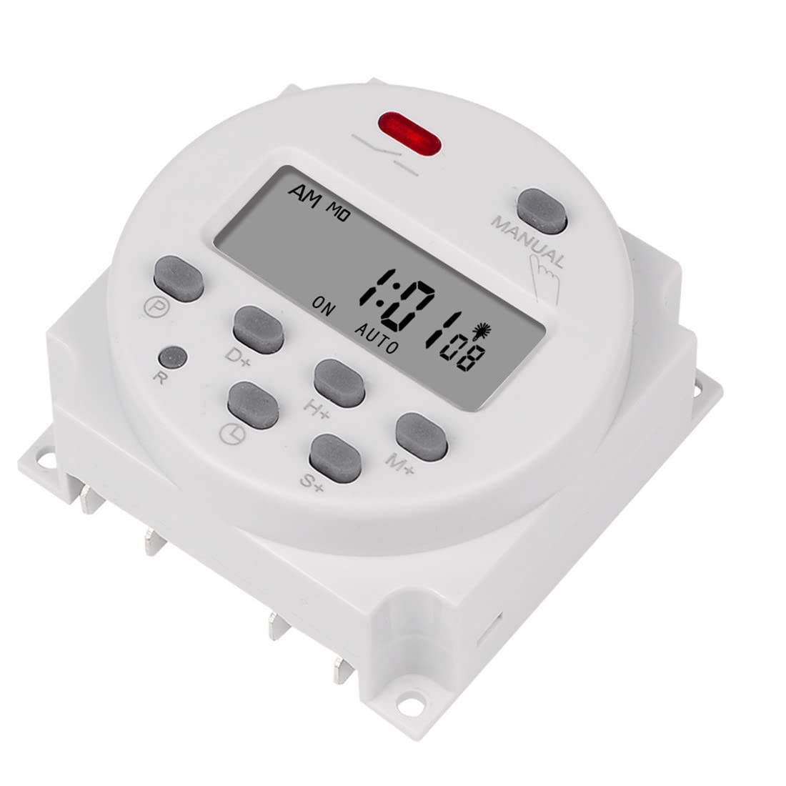 CN101S 1 Second Interval 5VDC Digital LCD Timer Switch - 7 Days Weekly Programmable Time Relay with LCD Display for Home Automation, Aquarium, Grow Lights & Industrial Control (5V)