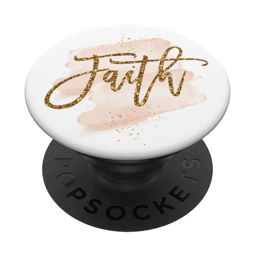 Personalized Faith-Inspired Girls & Ladies Name PopSocket - Trendy Faux Gold Script Design, Swappable PopGrip for Phones & Tablets - Perfect for Daily Use & Gift Giving