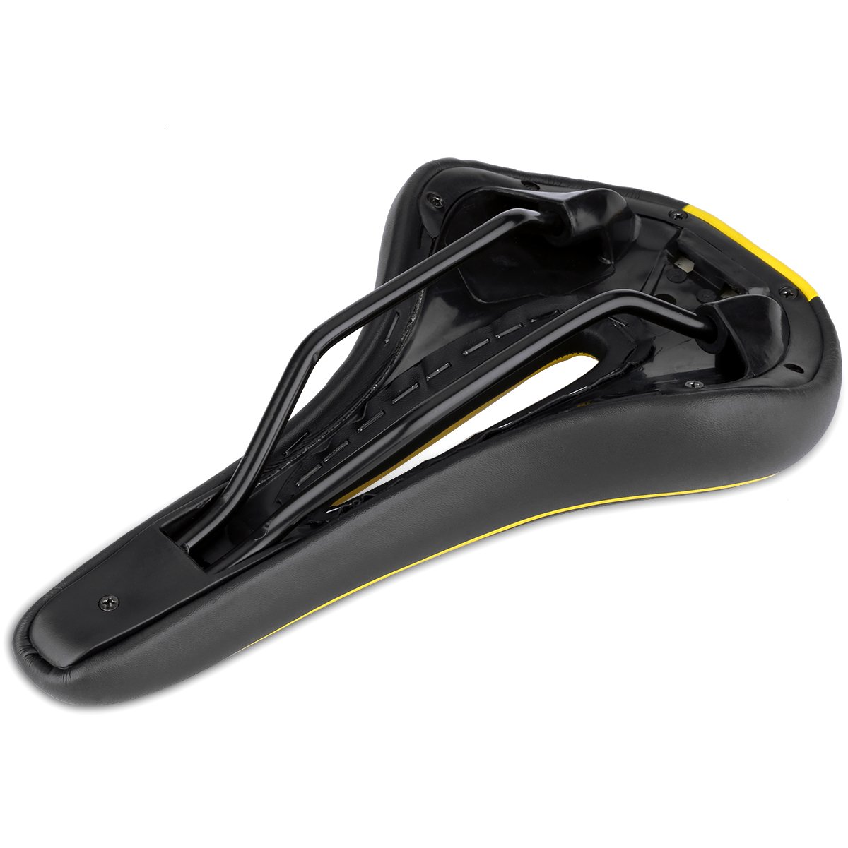 **Breathable Comfortable Mountain Bike Saddle with Central Relief Zone - Ergonomic Design for Road & MTB - Reduce Fatigue for Long Rides & Commuting**