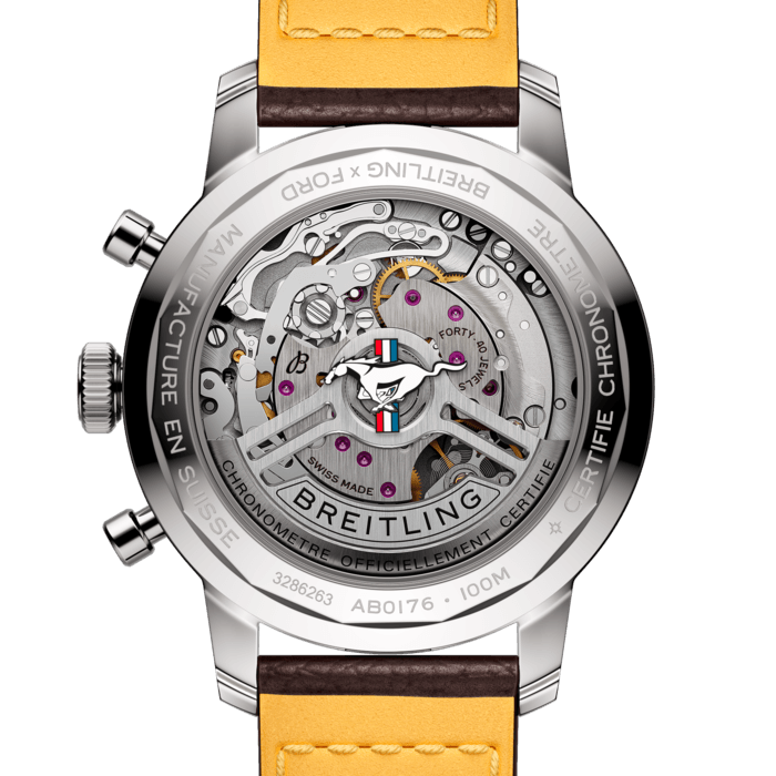 Breitling Top Time B01 Ford Mustang Chronograph 41mm Stainless Steel Men's Watch - Luxury Automatic Timepiece for Business, Racing & Special Occasions