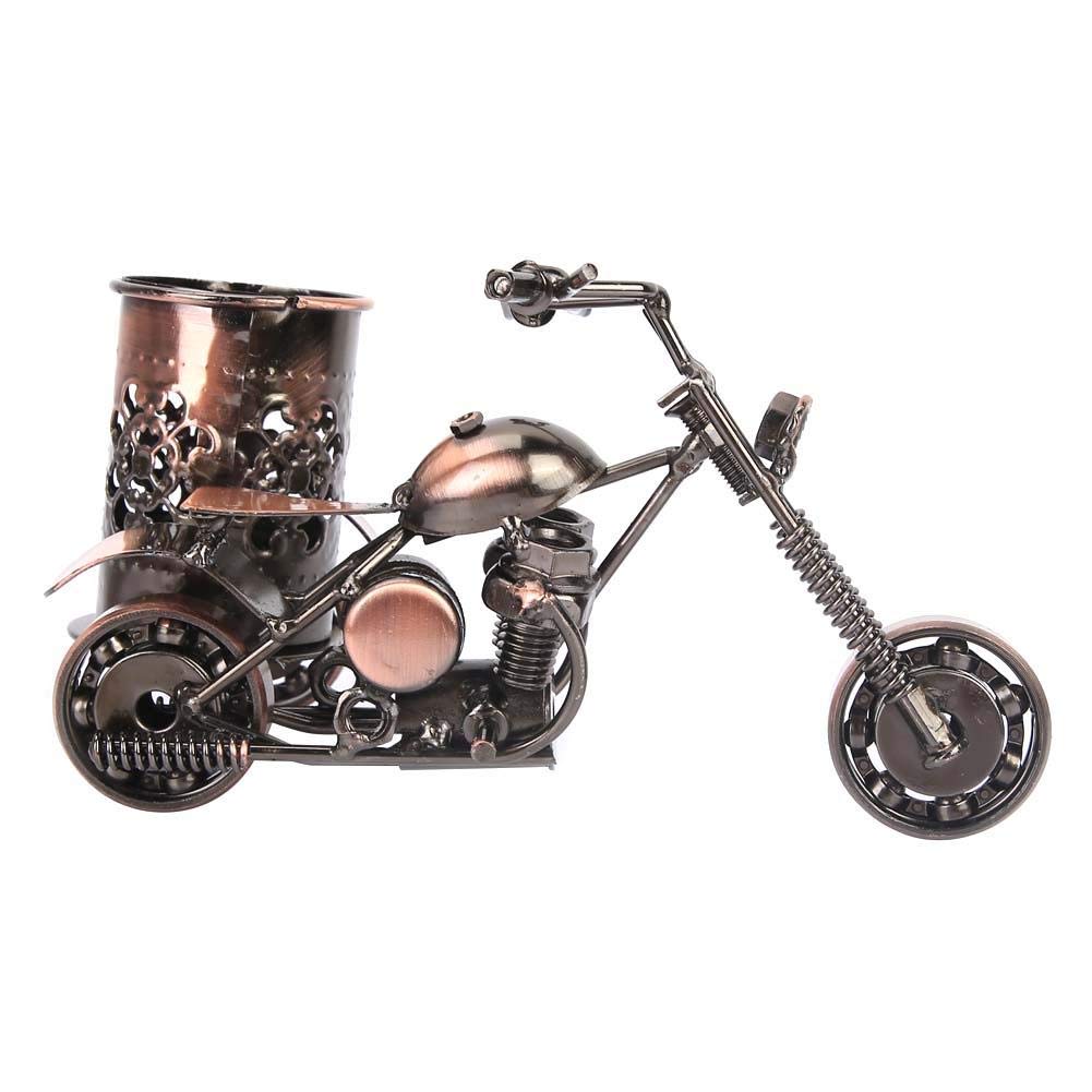 Stylish Motorcycle Model Pen Holder for Desk - Perfect for Home, Office, Bars & Cafes | Unique Gift & Decorative Organizer for Motorcycle Enthusiasts