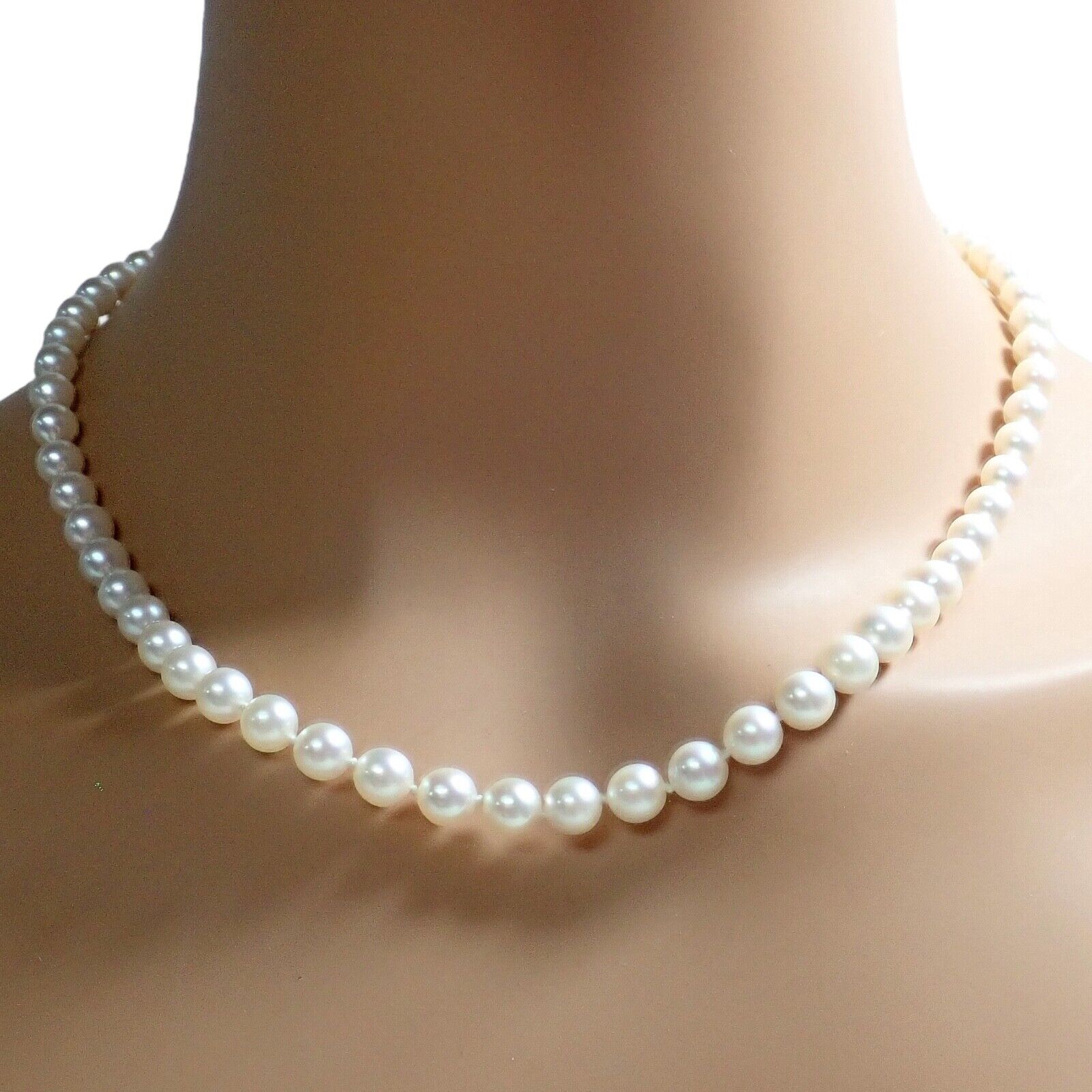 Authentic Mikimoto 18k Yellow Gold 6.5mm Pearl 18