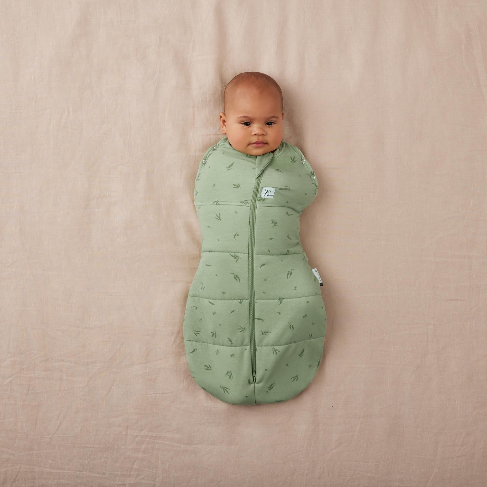 ErgoPouch Cocoon Zip Swaddle Bag 2.5 TOG - Premium Baby Sleep Sack for Newborns & Infants - Soft & Breathable Willow Design - Perfect for Nursery, Daycare & Travel