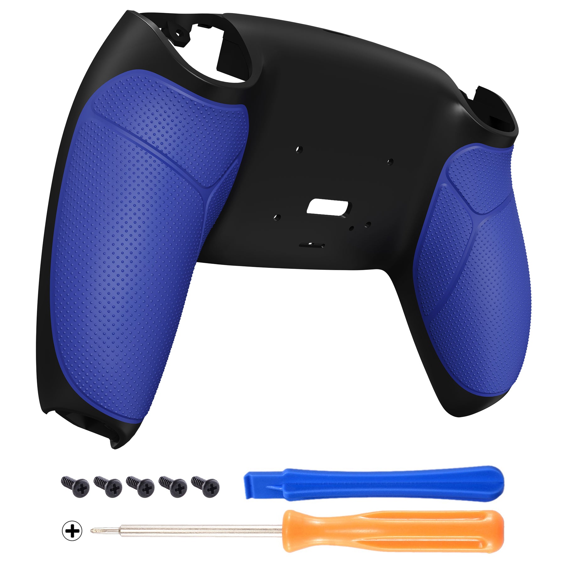 eXtremeRate Performance Grip - Redesigned Back Shell for PS5 Controller | Compatible with RISE Remap Kit | Ergonomic Rubberized Blue Grip for Enhanced Gaming Comfort | Perfect for FPS, Racing & Action Games