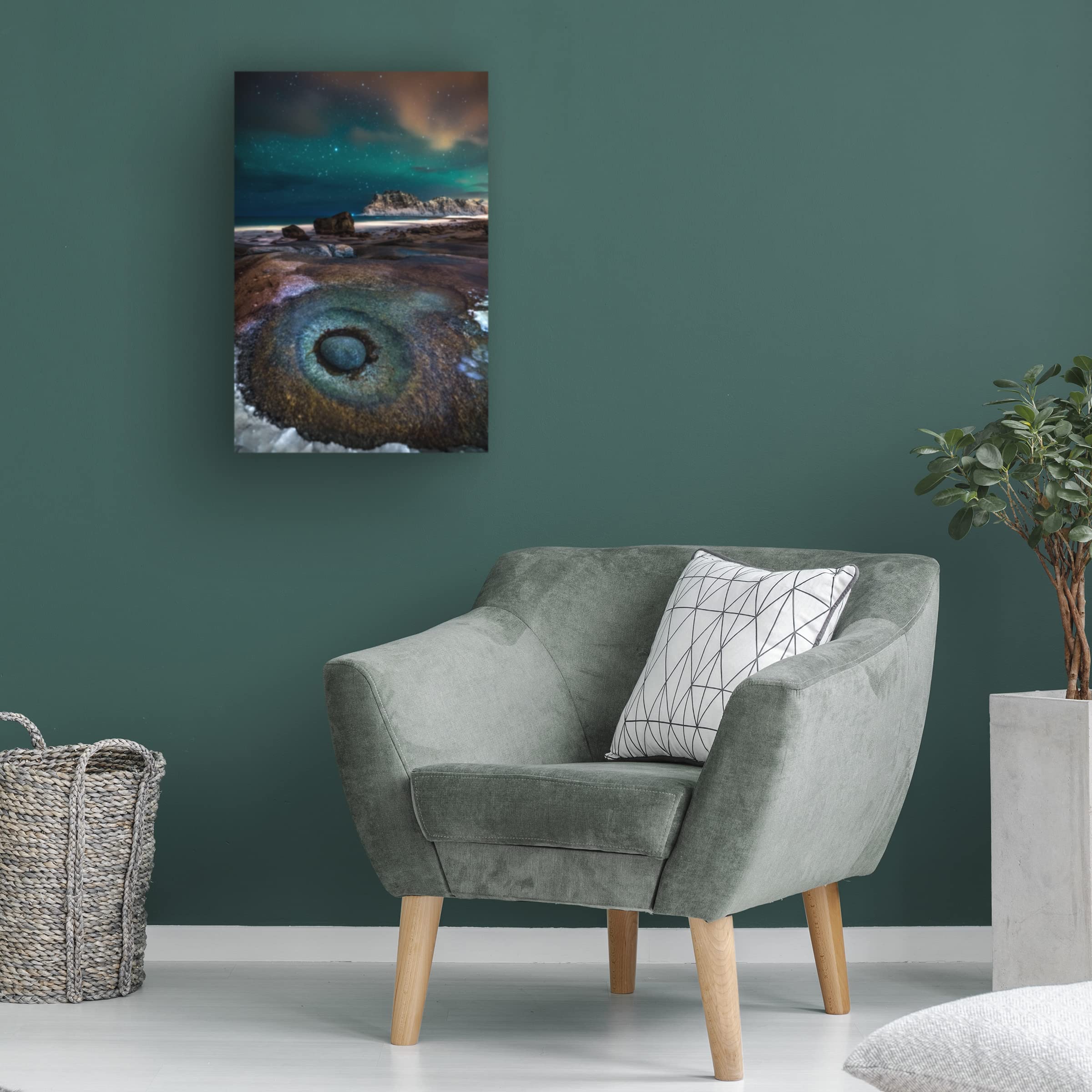 Trademark Fine Art 'The Eye' Canvas Wall Art by Ivan Pedretti - Modern Abstract Painting for Living Room & Office Decor