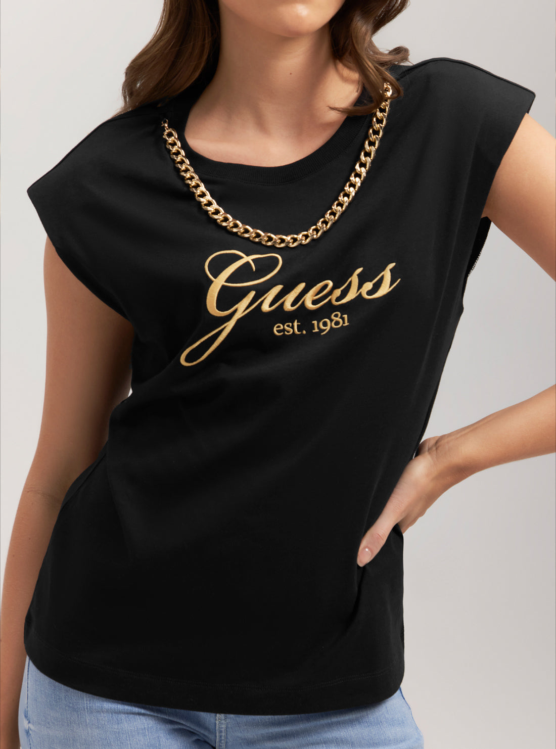 Eco-Friendly Black Crystal Logo T-Shirt for Men & Women - Stylish Casual Wear for Everyday Outfits & Sustainable Fashion