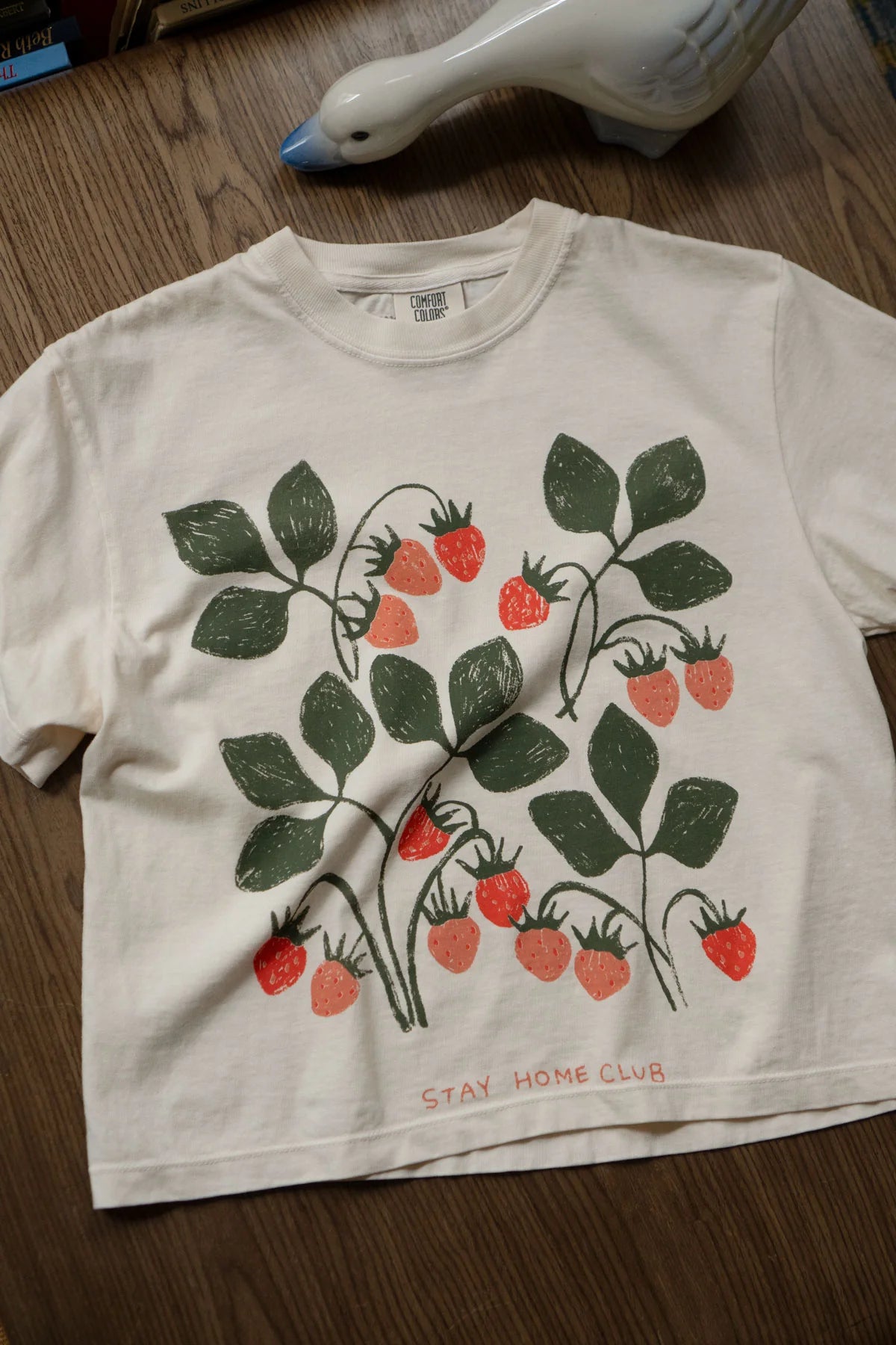Vintage 1858 CC Boxy Tee in Cream - Soft Unisex T-Shirt for Casual Wear & Street Style