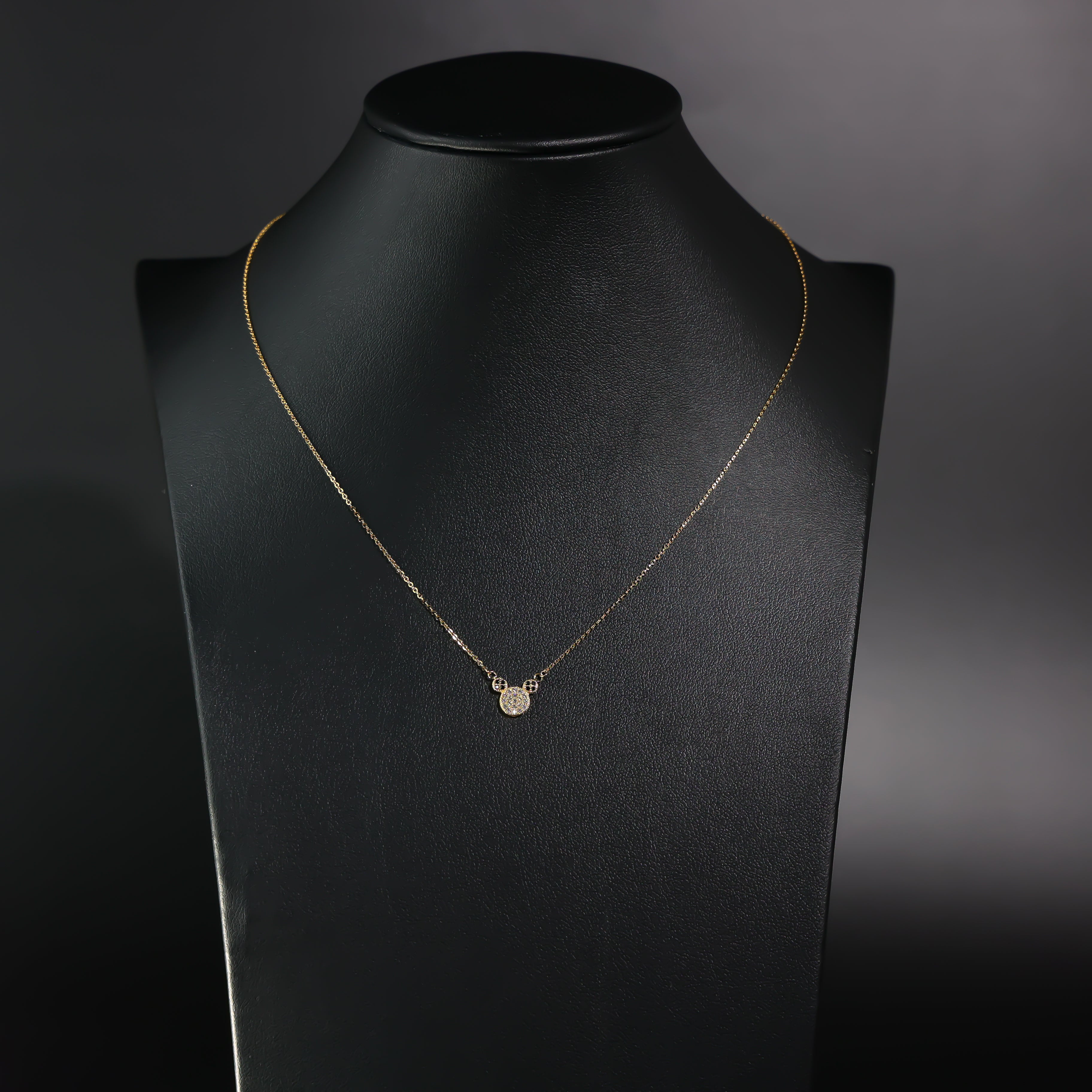 Elegant 14K Gold Mouse Pendant Necklace - NK0109 Model | Perfect Gift for Animal Lovers & Zodiac Jewelry