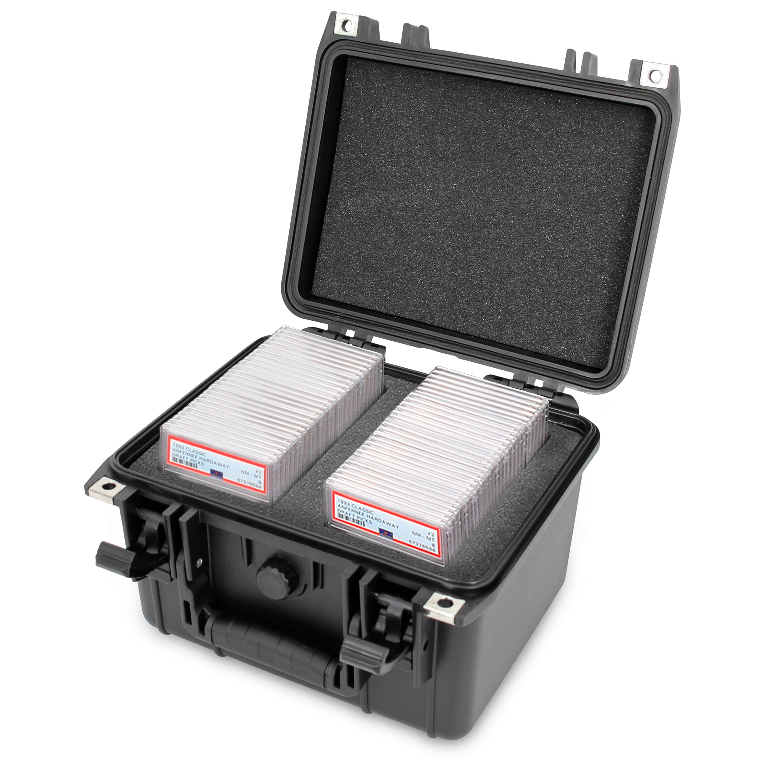 CASEMATIX Graded Card Case - Waterproof Storage for 30+ BGS PSA FGS Graded Sports Trading Cards | Custom Slab Protector for Collectible Card Display & Organization | Perfect for Sports Memorabilia Collectors & Card Show Protection
