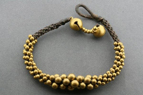 Stylish Brass Bead Tubular Bracelet for Women - Elegant Boho Jewelry for Everyday Wear & Special Occasions