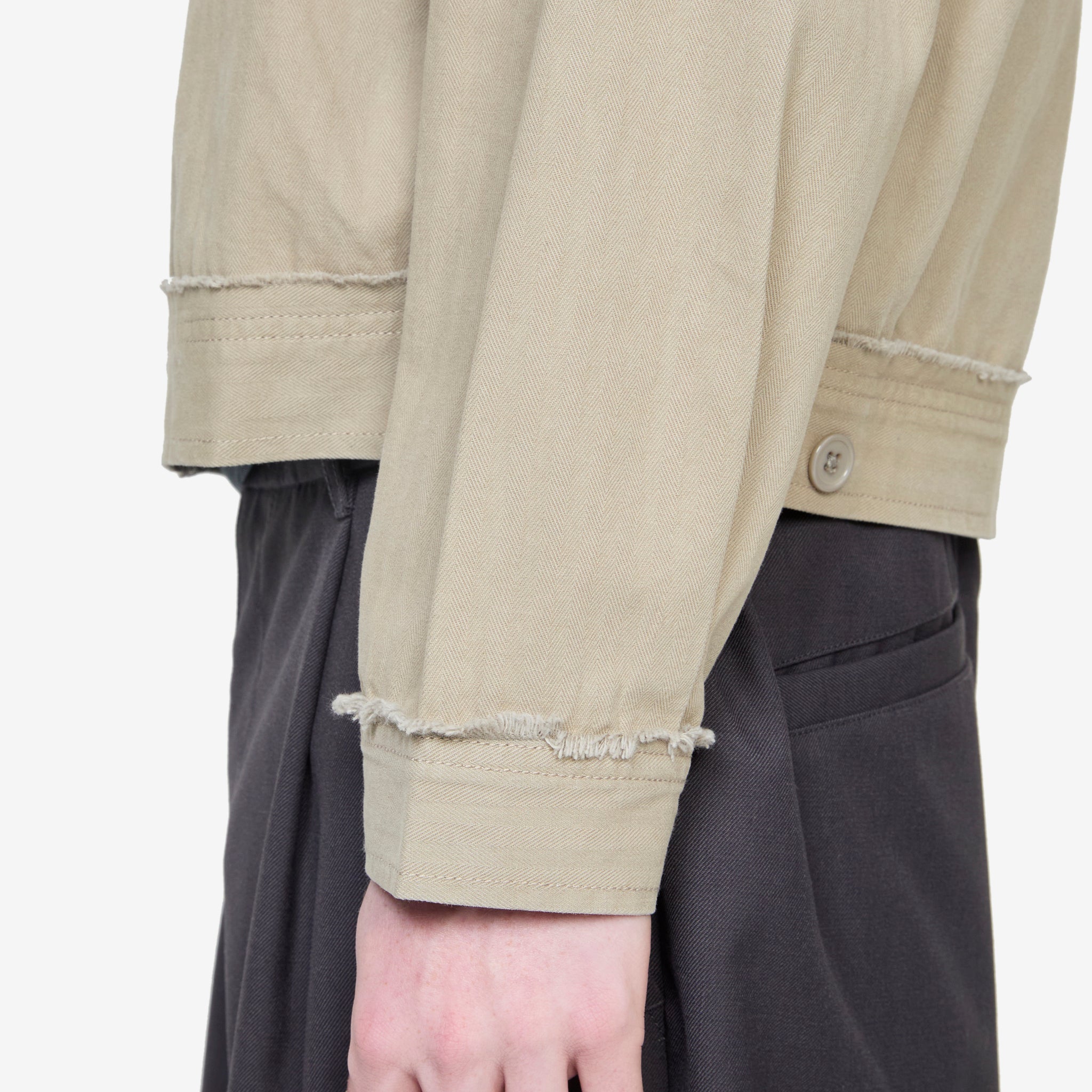 Sage Green Disposable Jacket - Waterproof & Breathable for Medical, Food Service & Industrial Use