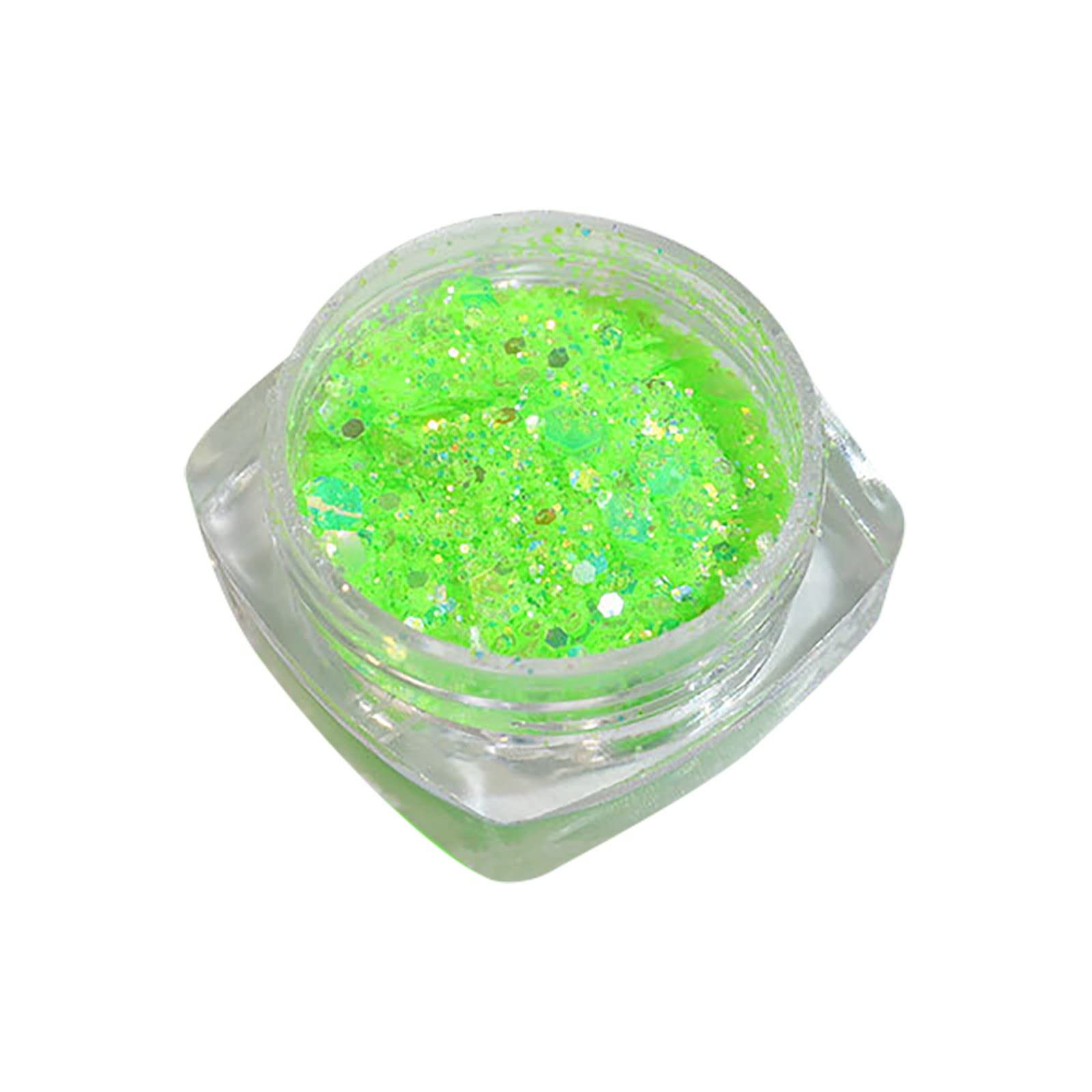Holographic Sequin Nail Glitter - 11ml Shiny Nail Sequins for Nail Art, Decoration & Enhancement - Perfect for Birthday, Party & Special Occasion Nail Designs (F, One Size)