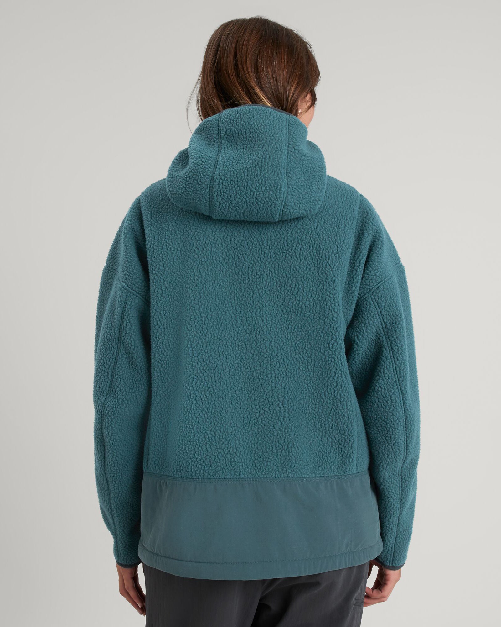Co Z High Pile Women's Winter Jacket - Soft Fleece Outerwear, Deep Lagoon Blue | Warm Coat for Cold Weather, Outdoor Activities & Casual Wear