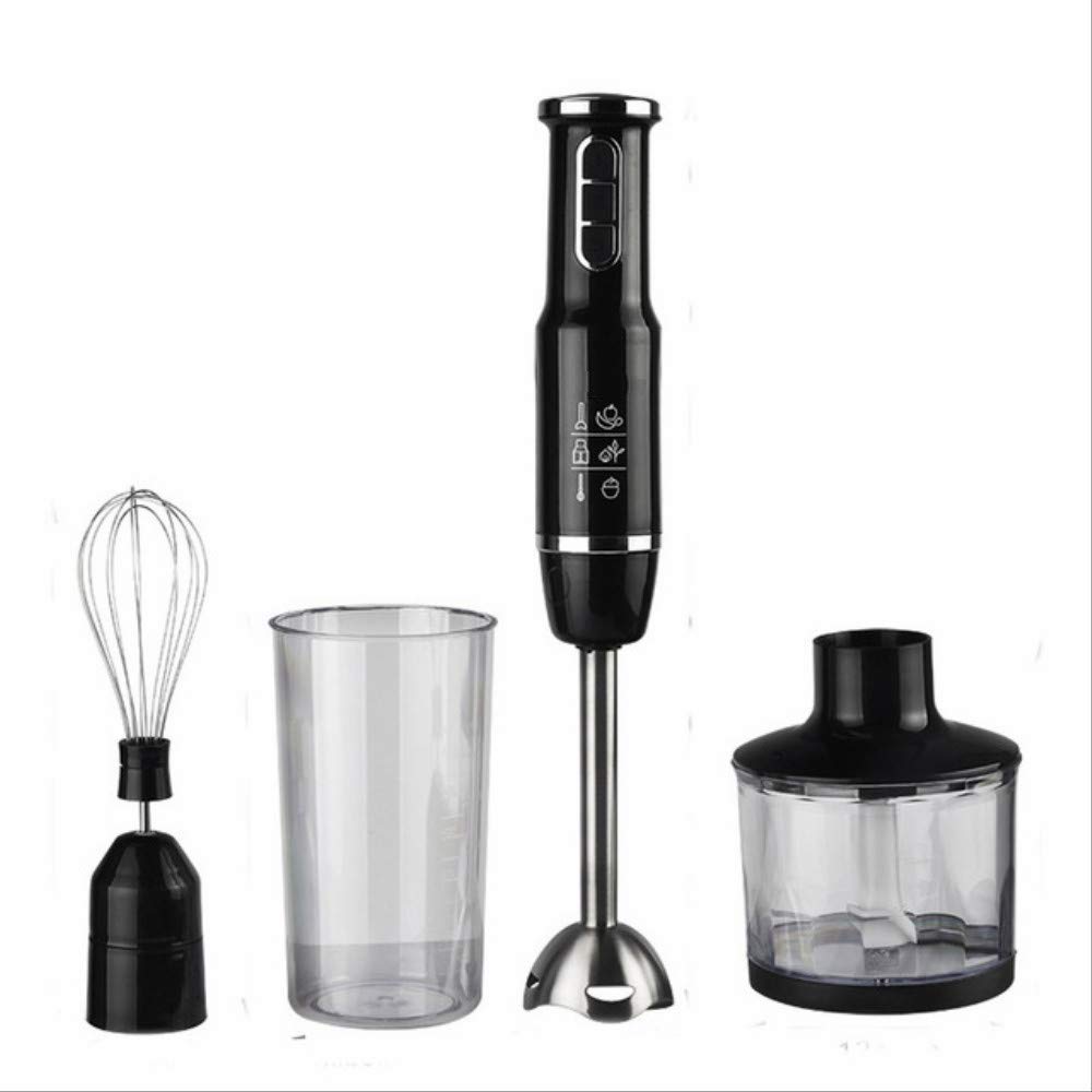 **IW.HLMF 4-in-1 Stainless Steel Immersion Stick Blender with 500ml Mincer, 800ml Whisk & Smoothie Cup – Perfect for Soups, Smoothies, Baby Food & Meat Grinding (380x60x380mm)**