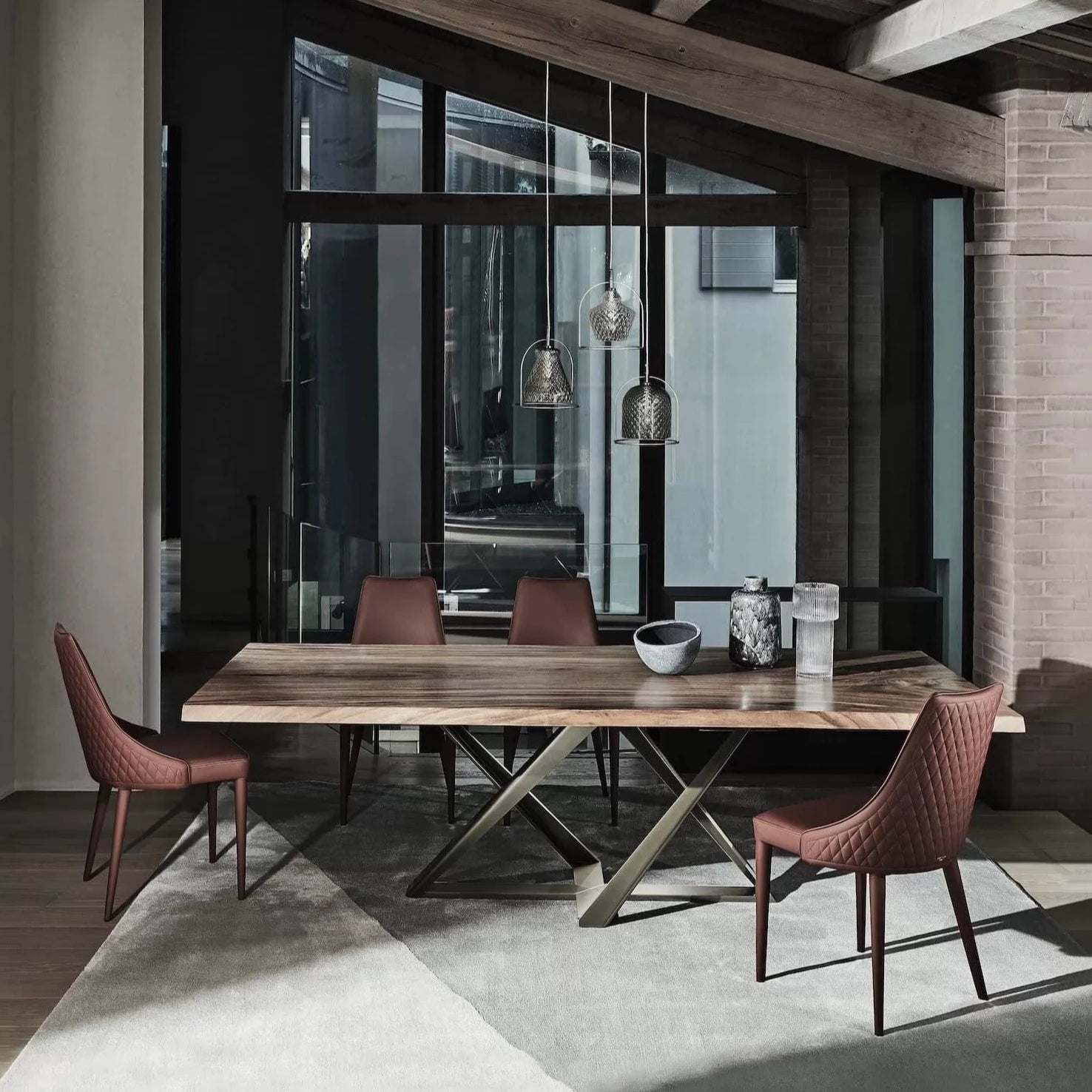 Bontempi Clara Chair - Modern Accent Chair for Living Room, Bedroom & Office - Stylish Upholstered Armchair with Wooden Legs - Perfect for Home Decor & Relaxation