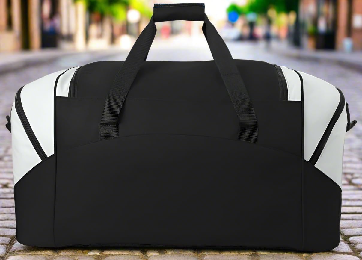 **Large Auburn Duffle Bag for Men & Women - Travel, Gym & Sports Duffel Bag - Durable Carry-On Suitcase for Workouts, Weekend Trips & Outdoor Adventures**