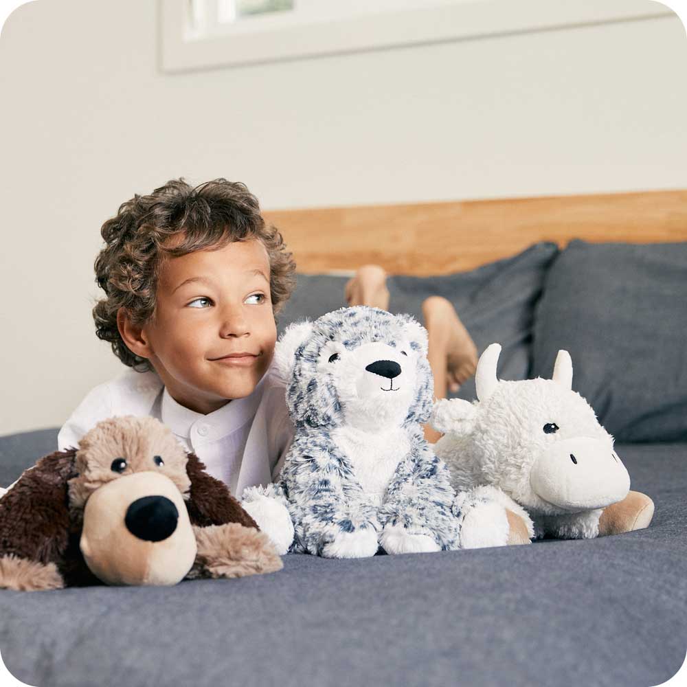 Snow Leopard Plush Stuffed Animal - Ultra Soft & Cuddly Warmies for Kids & Adults - Perfect for Gifts, Bedtime Comfort & Stress Relief